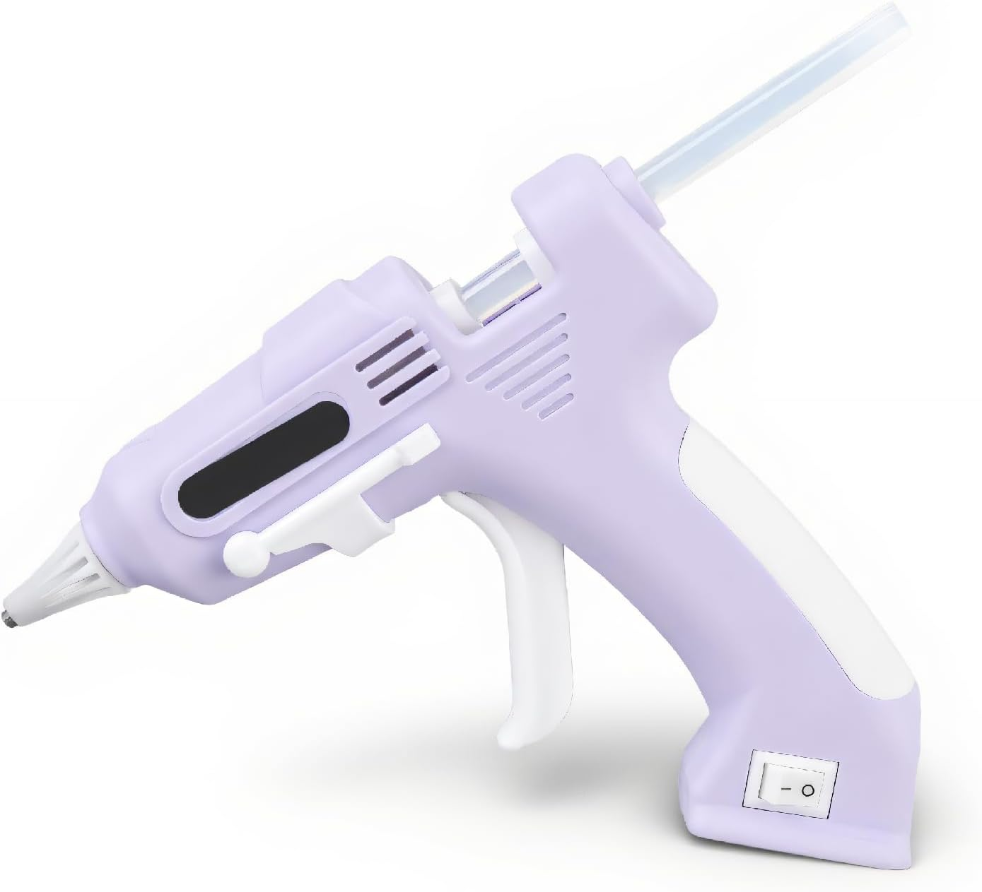 Cordless Hot Glue Gun, 10Pcs 7Mm High Adhesion Sticks, Cordless Hot Melt Glue Gun, Auto Dispensing, for Art, Crafts, Decorations, Home Repairs (Purple) image number 3