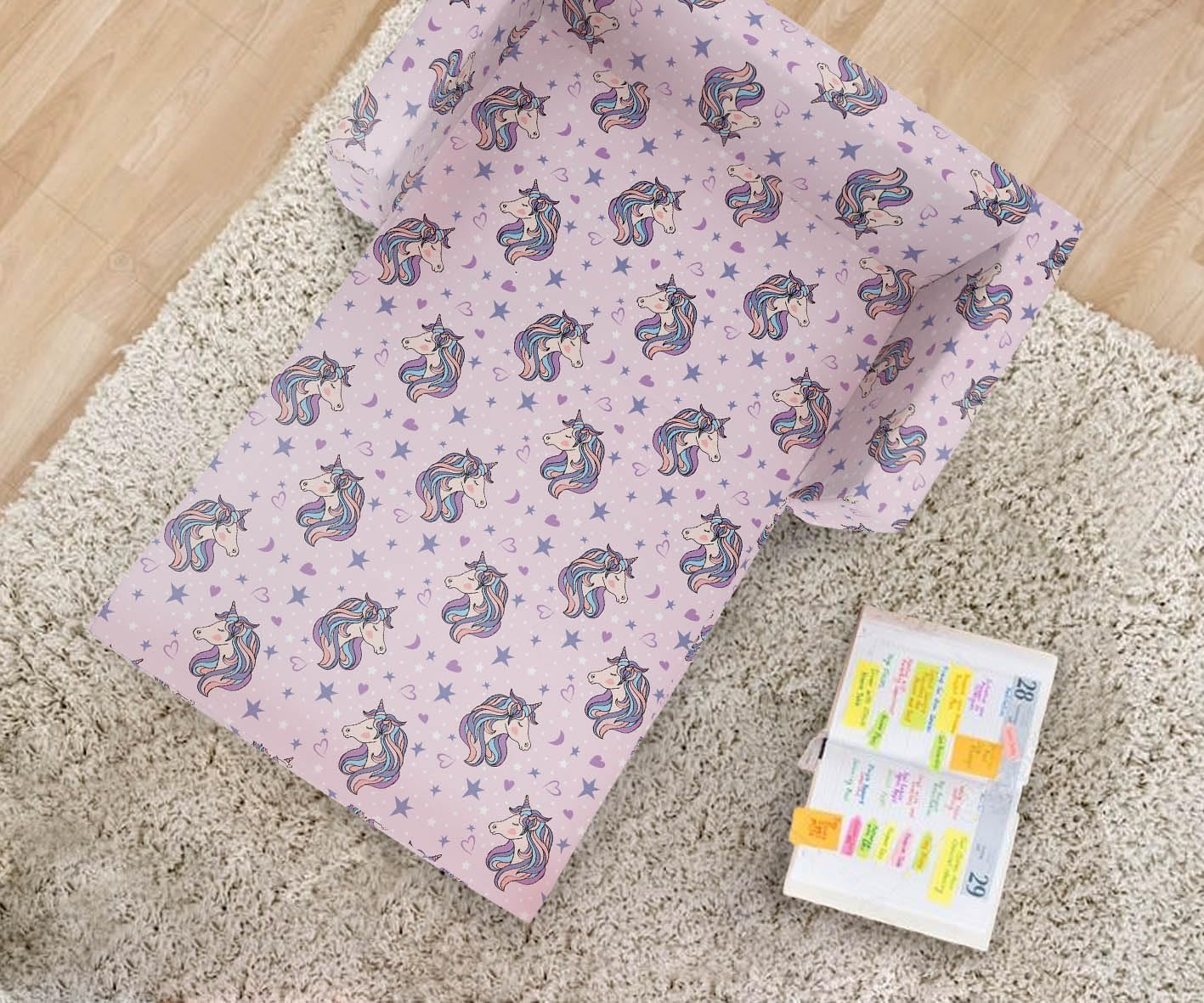 Fond + Found Kids Sofa Couch, 2 in 1 Children'S Convertible Sofa, Extra Soft Flip Open Chairs & Sleeper, Cute Unicorn Print Toddler Chairs Kids Couch for Kids Girls Boys (Pink, Extra Large) image number 6