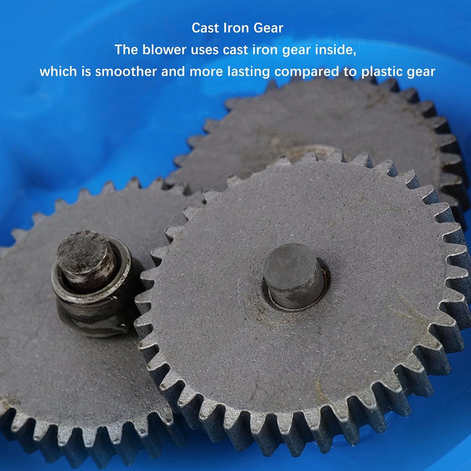 Hand Crank BBQ Fan, Increase Firepower, Easy Operation, Portable Barbeque Air Blower for Outdoor Camping and Barbecuing (Blue) image number 1