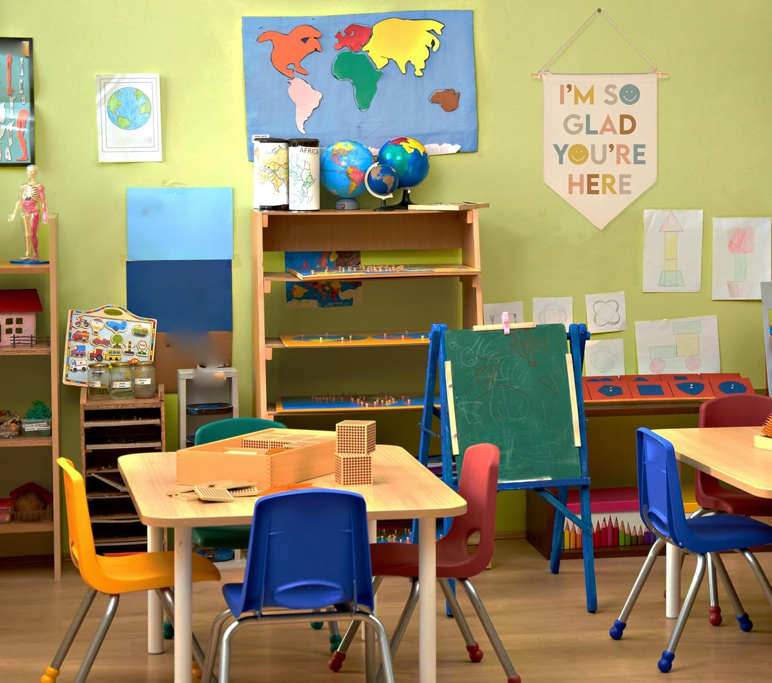 I'M so Glad You'Re Here-Classroom Decor-Inclusive Classroom Decor-Welcome Gift-Teacher Gift-Canvas Hanging Pennant Flag Banner Wall Sign Decor Gift-Birthday Christmas Gift image number 4