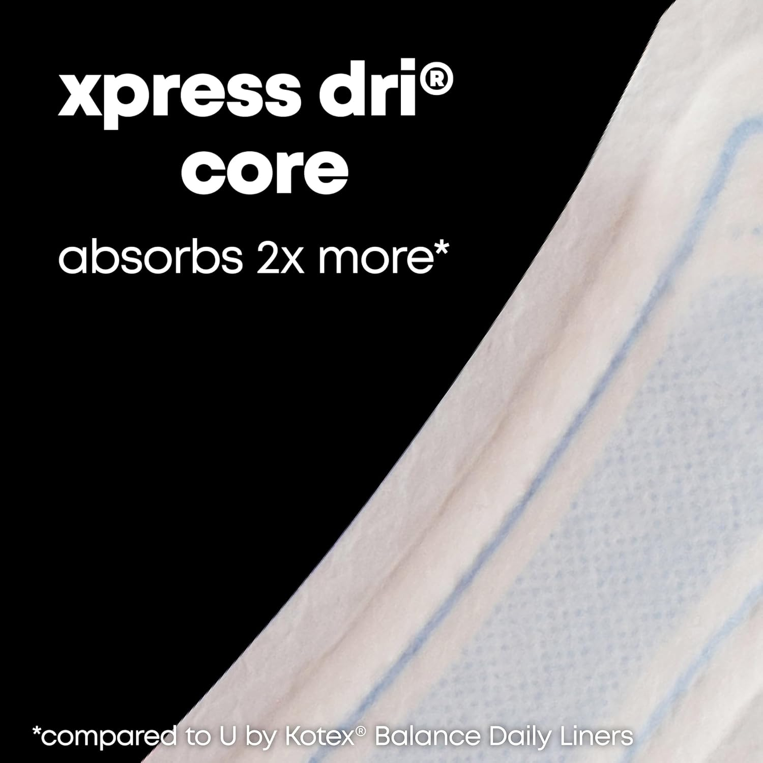 U by Kotex Curves Regular Liners, Unscented, 80 Count image number 4