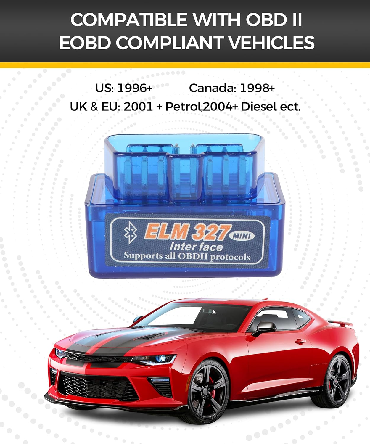 OBD2 Scanner Bluetooth,Car Accessories,Odb2 Scanner,Car Code Reader,Obd2 Scanner Diagnostic Tool,Car Diagnostic Scan Tool,Engine Check Light Code Reader,Compatible with Android Symbian Windows image number 5