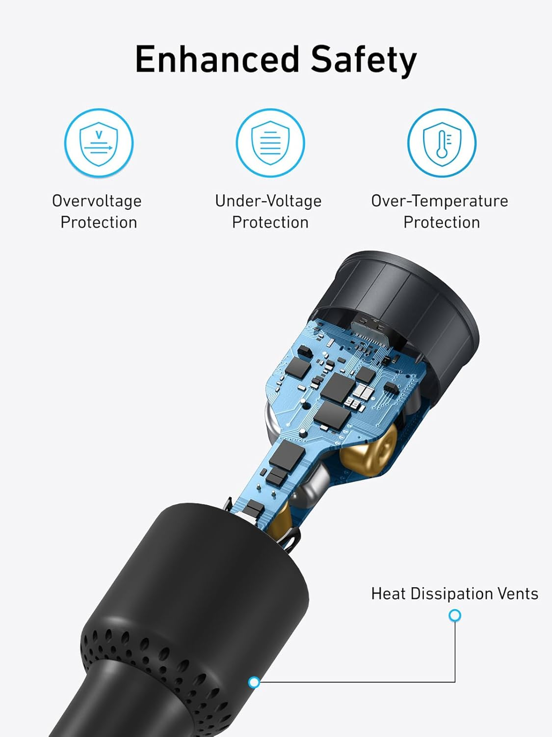 165W USB C Car Charger Fast Charging, 3 Ports Cigarette Lighter Adapter,Pd3.0 PPS 100W 65W,Compatible with Iphone 16 15 14 13, Galaxy S25 S24, Ipad, Macbook,With a 100W USB C Cable image number 1