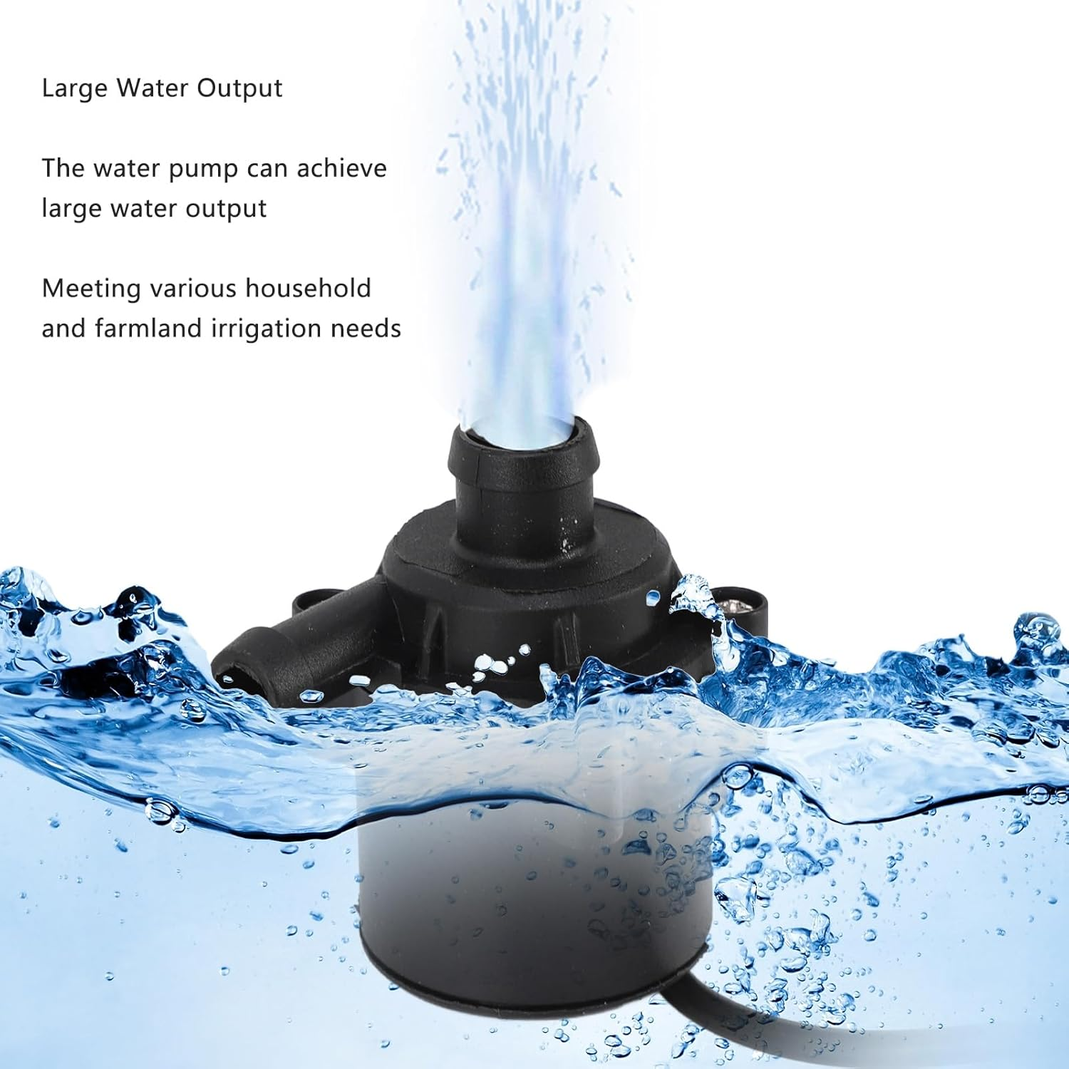 50W Water Pump Solar Panel, Solar Power Water Pump, Solar Fountain Water Pump 24 Hour Operations with Switch Adjustment for Bird Bathing Fish Tanks