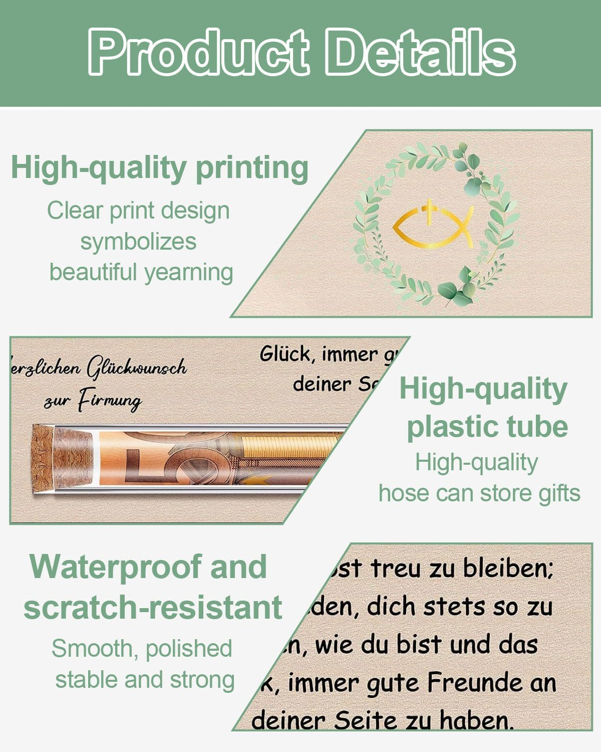 Money Communion Girls Boys Money Communion Confirmation Christening First Communion Wooden Confirmation Gift Communion Decoration Christening Gift Fish Decoration image number 3