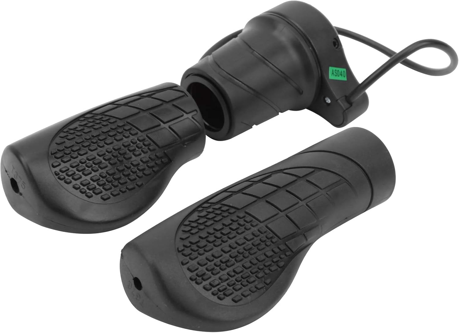 Changor Half Wist Throttle Handle, Premium Non-Slip Rubber Material with Aluminum Alloy Lock Ring Waterproof Design, Electric Bike Accessories, Mountain Bike Modification Compatible image number 3