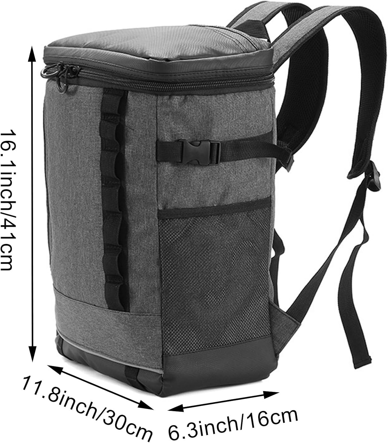 Wesoke Large Camping Cooler Backpack, Leakproof Insulated Lunch Backpack Travel Cooler Bag for Men and Women, Large Capacity Hiking Picnic Beach Work Trip Thermal Bag, Grey image number 1