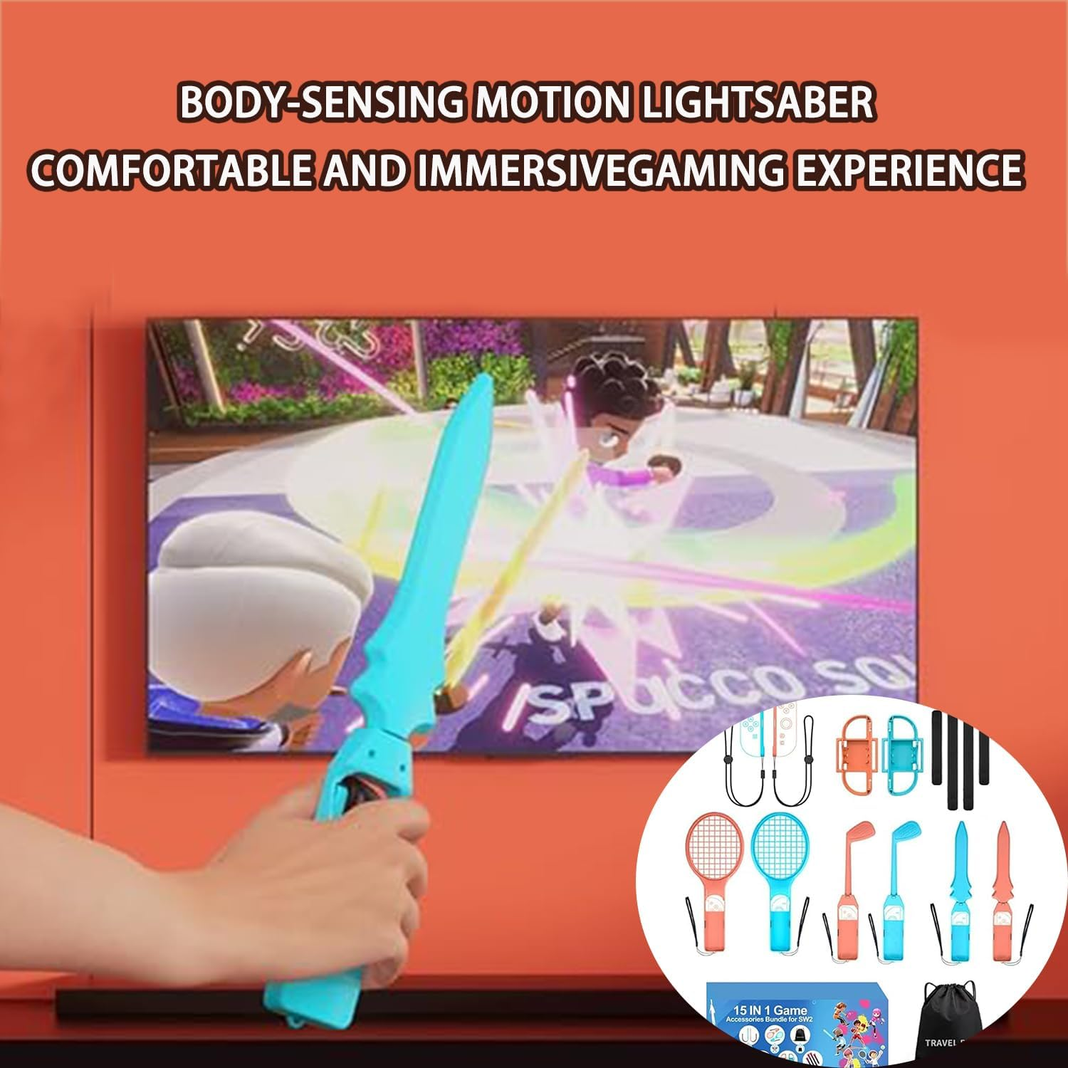 Roczential 15 in 1 Sports Accessories Bundle Compatible with Nintendo Switch image number 4