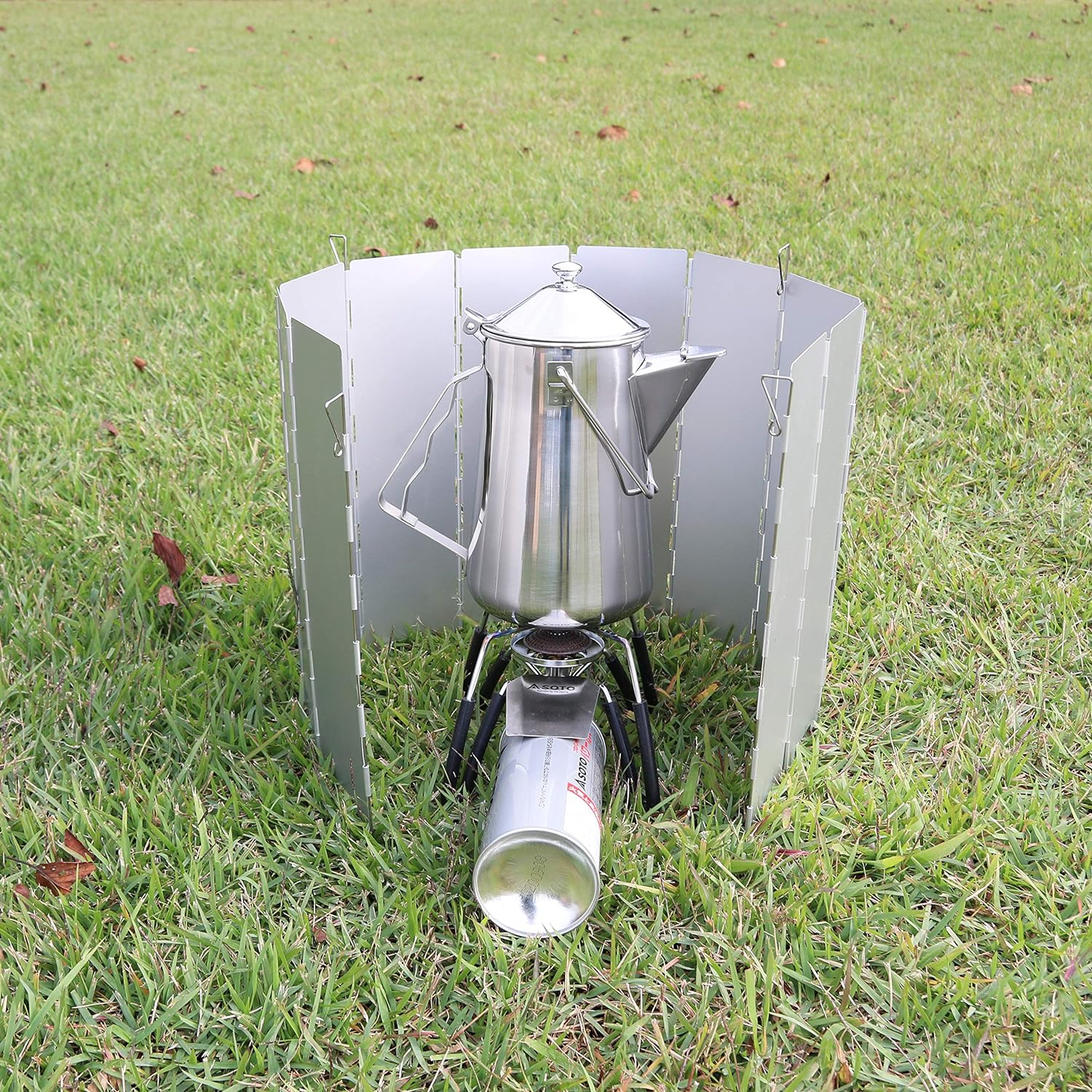 Sundry Windscreen, Windproof, Windproof, Aluminum, Lightweight, Foldable, 10 Panels image number 2