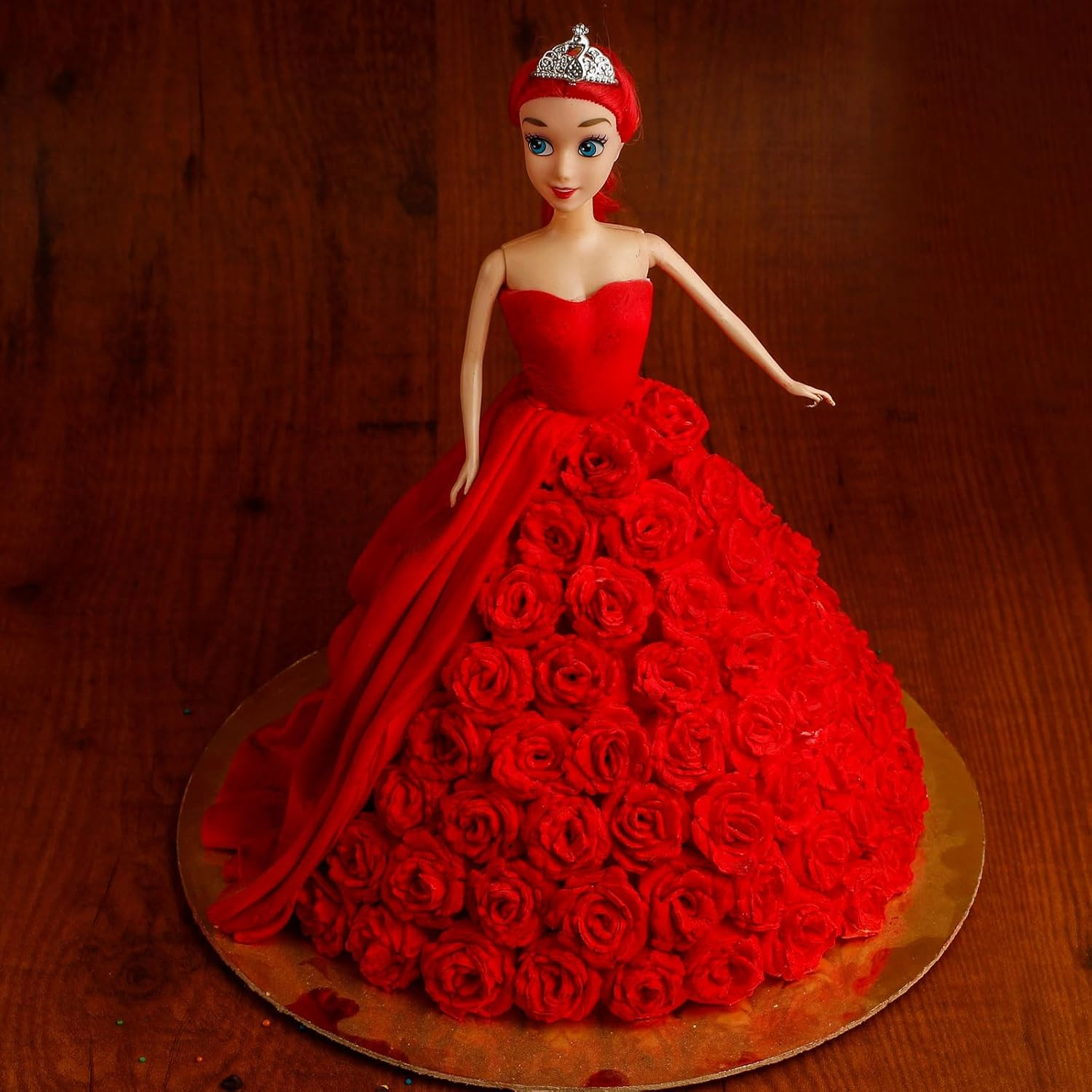 Sourcing Map Metal Cake Pan Set, Aluminum Alloy Princess Doll Cake Baking Non Stick for Home Kitchen Dessert DIY, 7.1" Hemispherical image number 5