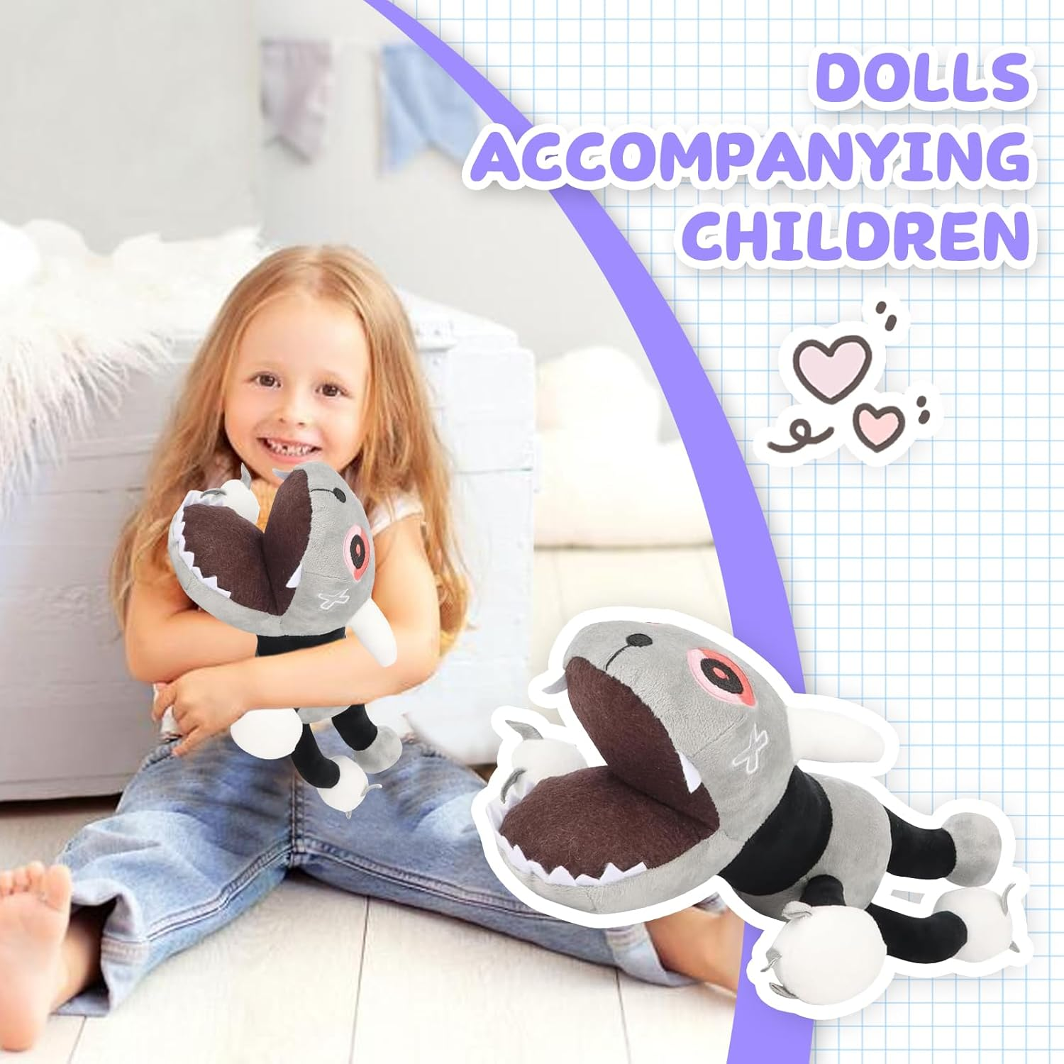 Dandy Horror Games Plush, Dandy Flower World Plush Toy, World Plushies Toy, Dandy Plush Toy, Dandy'S World Plush Toy, Stuffed Plush Animal Doll Pillow for Boys and Girls Party, Birthday image number 4