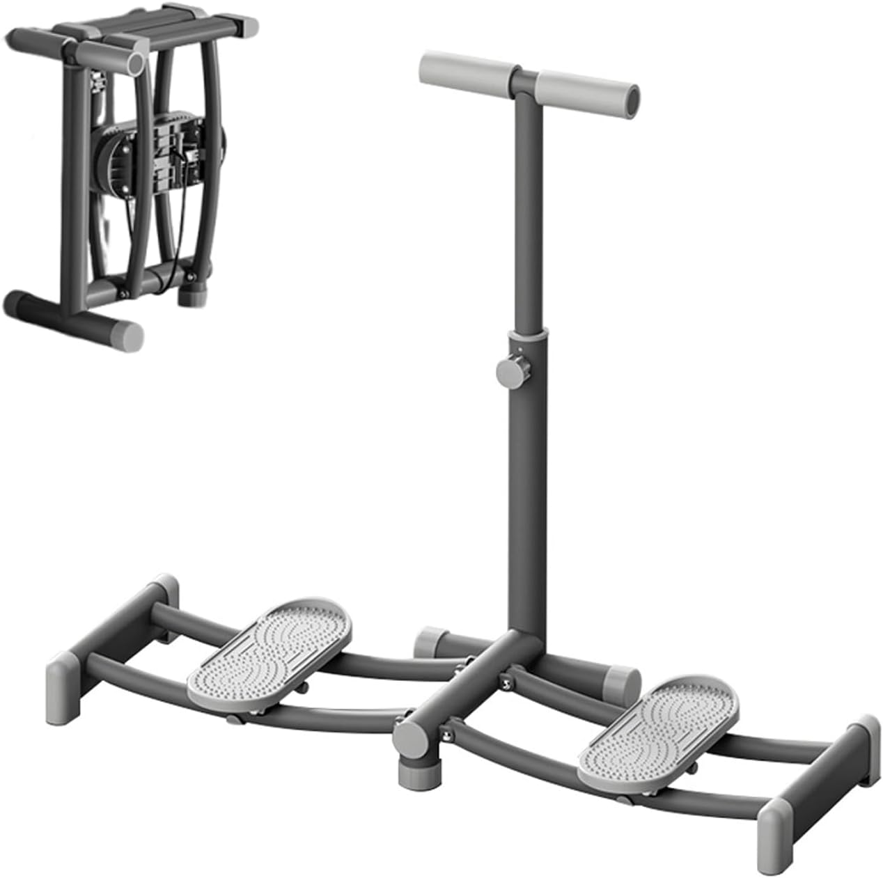 Thigh Strength Trainer, Ski Machine for Home Fitness, Legs Workout Machine with Silent Sliding & Foldable Design, Hip Shaper Trainer for Inner Thighs, Butt & Core