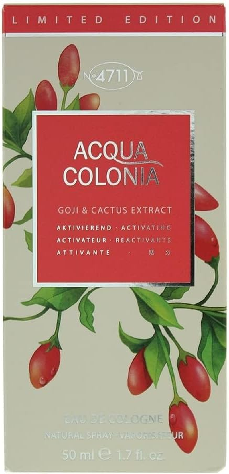 Muelhens 4711 Aqua Goji and Cactus Extract Eau De Cologne for Women 100 Ml image number 4