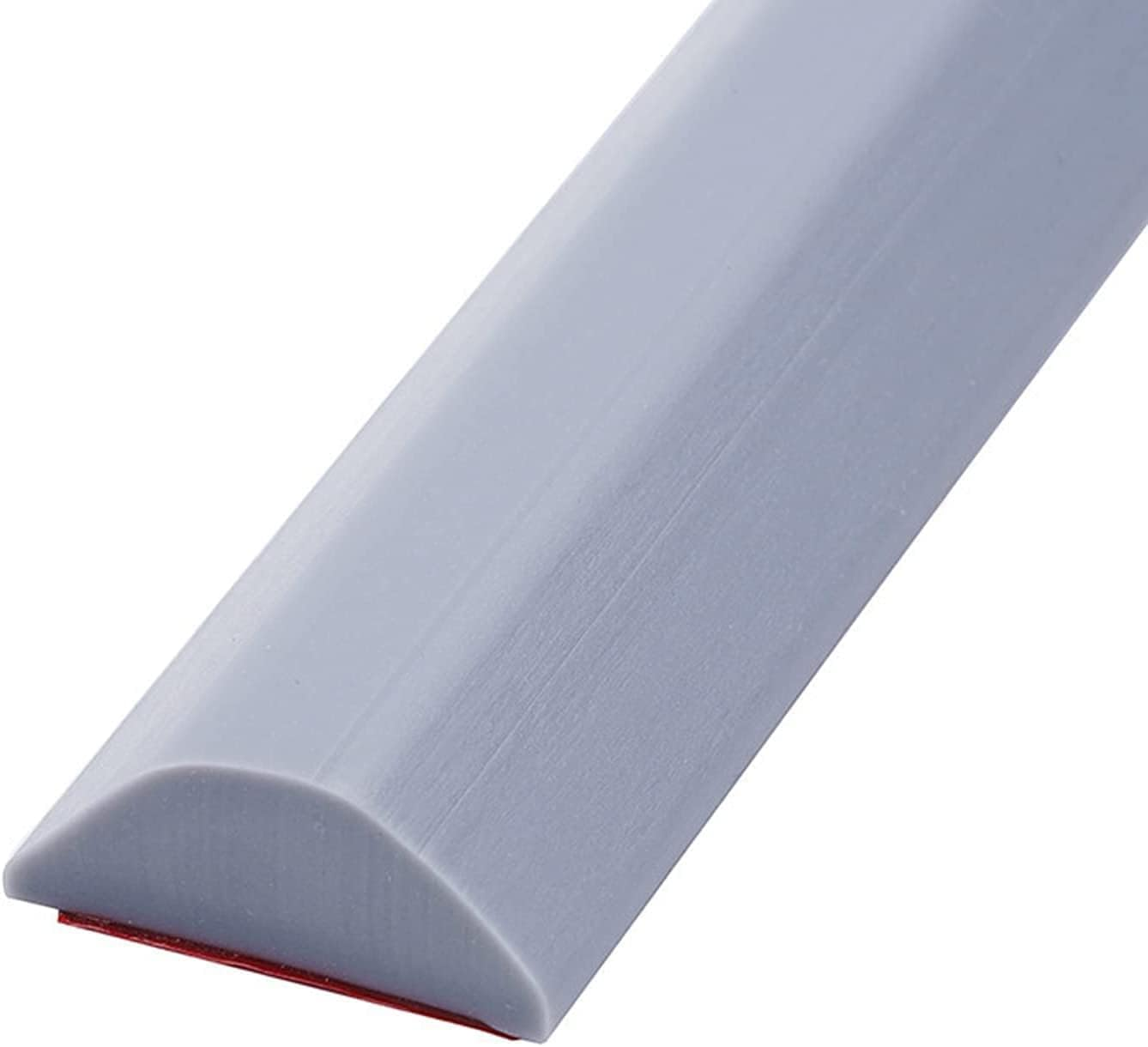 Self-Adhesive Splash Protection Strip Shower, Walk-In Shower Floor Water Barrier, Shower Water Stop for Wet and Dry Separation, Shower Threshold Water Damm for Bathroom and Kitchen (White, 100 Cm)