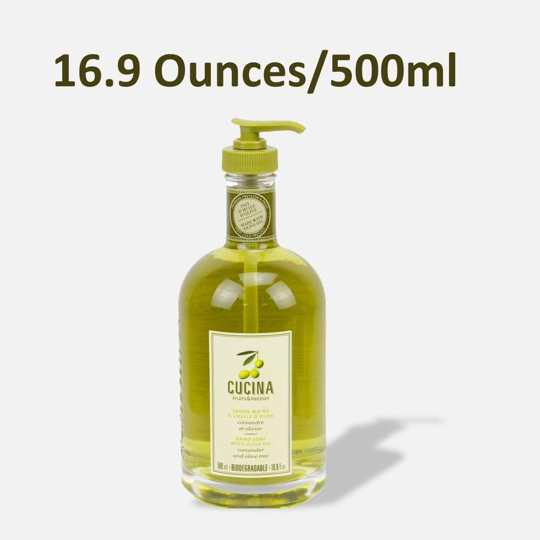 Cucina Purifying Hand Wash Coriander and Olive Tree 16.9 Fl Oz Glass Bottle by Cucina image number 2