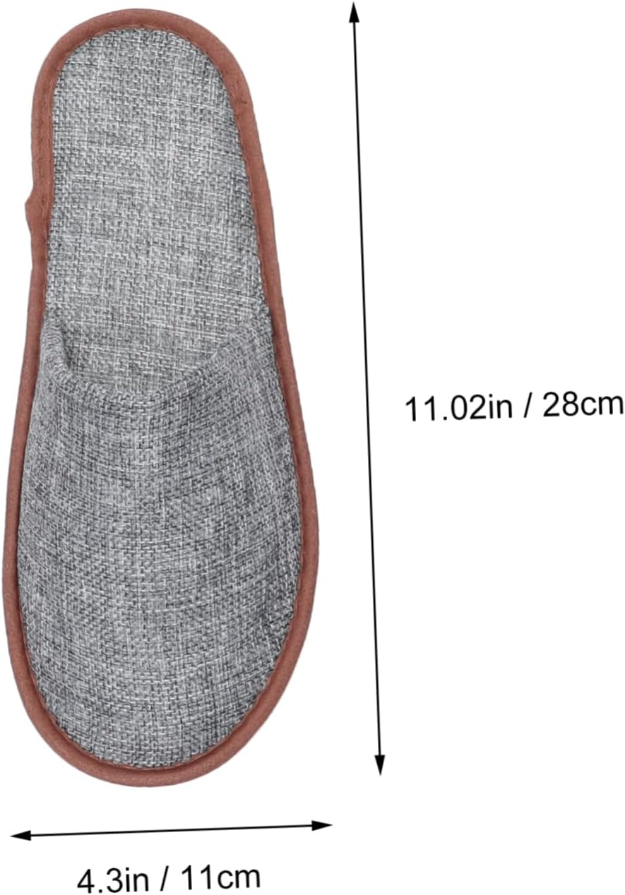 Anneome 5 Pairs Slip Portable Indoor Slippers for Living and Bedroom Soft Breathable Hospitality Footwear with Comfortable Non Slip Sole Suitable for Home and Guest Use