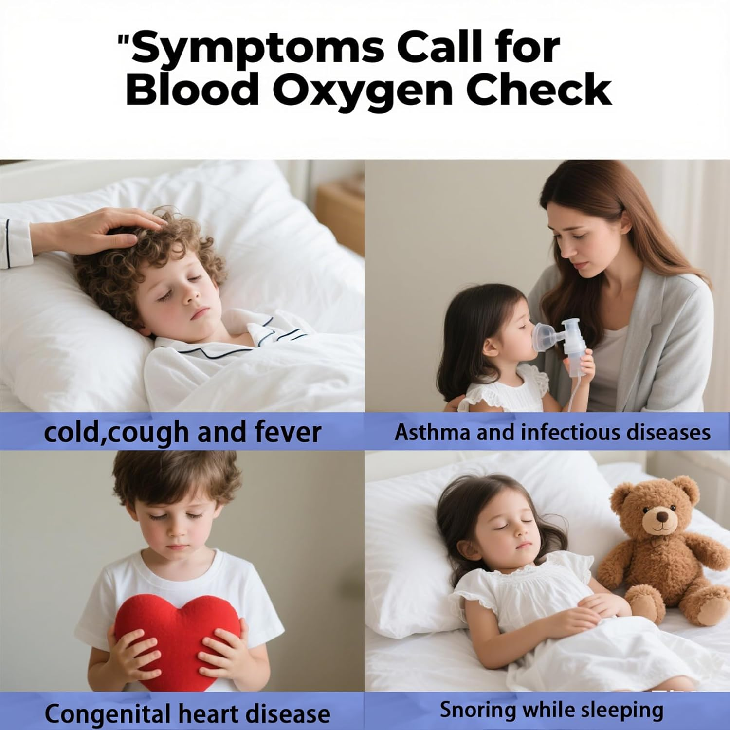 Rechargeable Pulse Oximeter for 2-12 Year Old Kids: Fingertip Blood Oxygen and Heart Monitor with Lanyard, Portable Digital Oxygen Saturation Gauge - Red image number 6