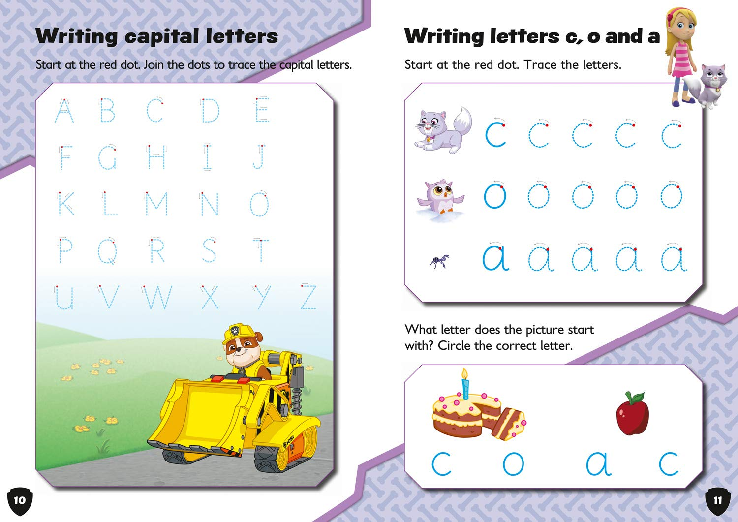 PAW Patrol First Writing Activity Book: Have Fun Learning to Read, Write and Count with the PAW Patrol Pups