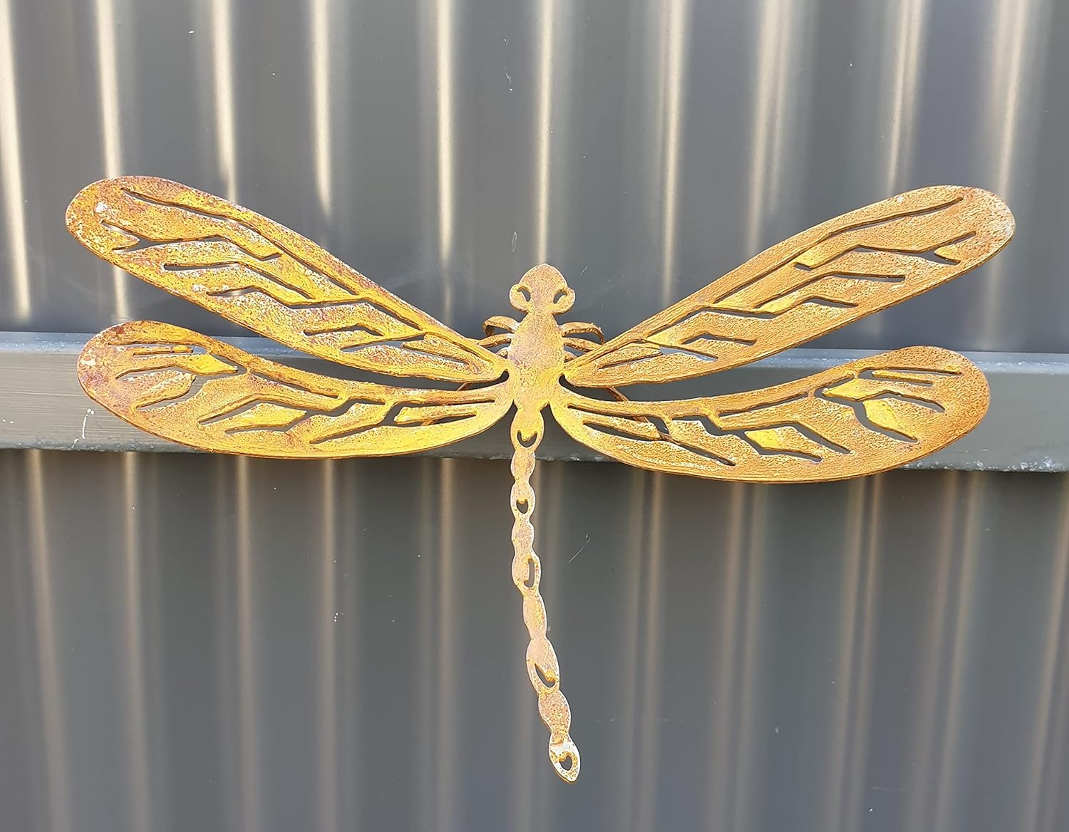 Dragonfly - Australian Made Rusted Metal Garden Art