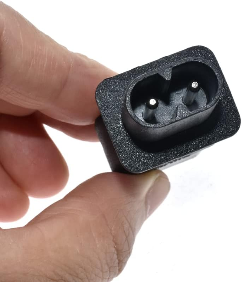 (2 Pack) Tekit C13 to C8 Power Adapter, IEC 320 3-Pin Female to 2-Pin Male, C8 Male to C13 Female image number 1