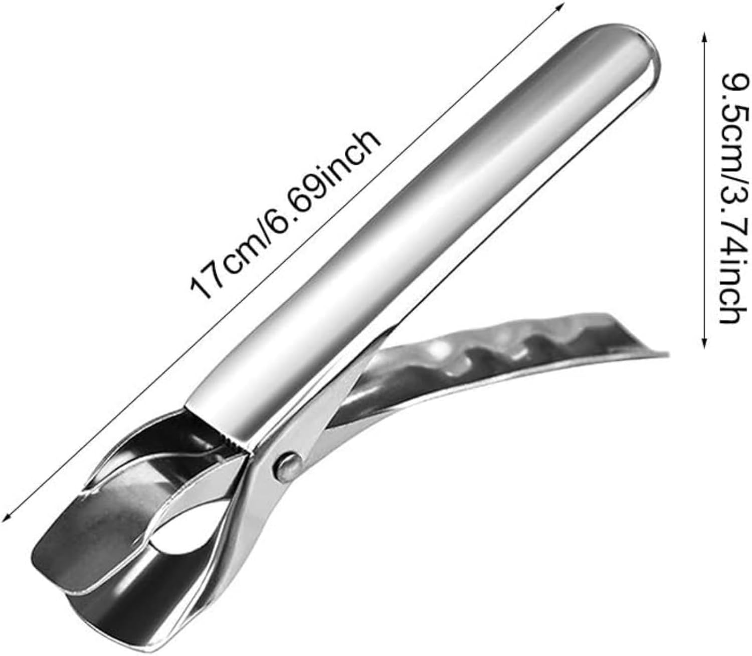 RODISHOMM Ergonomic Hot Plate Gripper, Anti-Scald Clamp Clip, Stainless Steel Pizza & Bowl Gripper, Heat-Resistant Air Fryer Pan Gripper for Camping & BBQ (Orange) image number 4