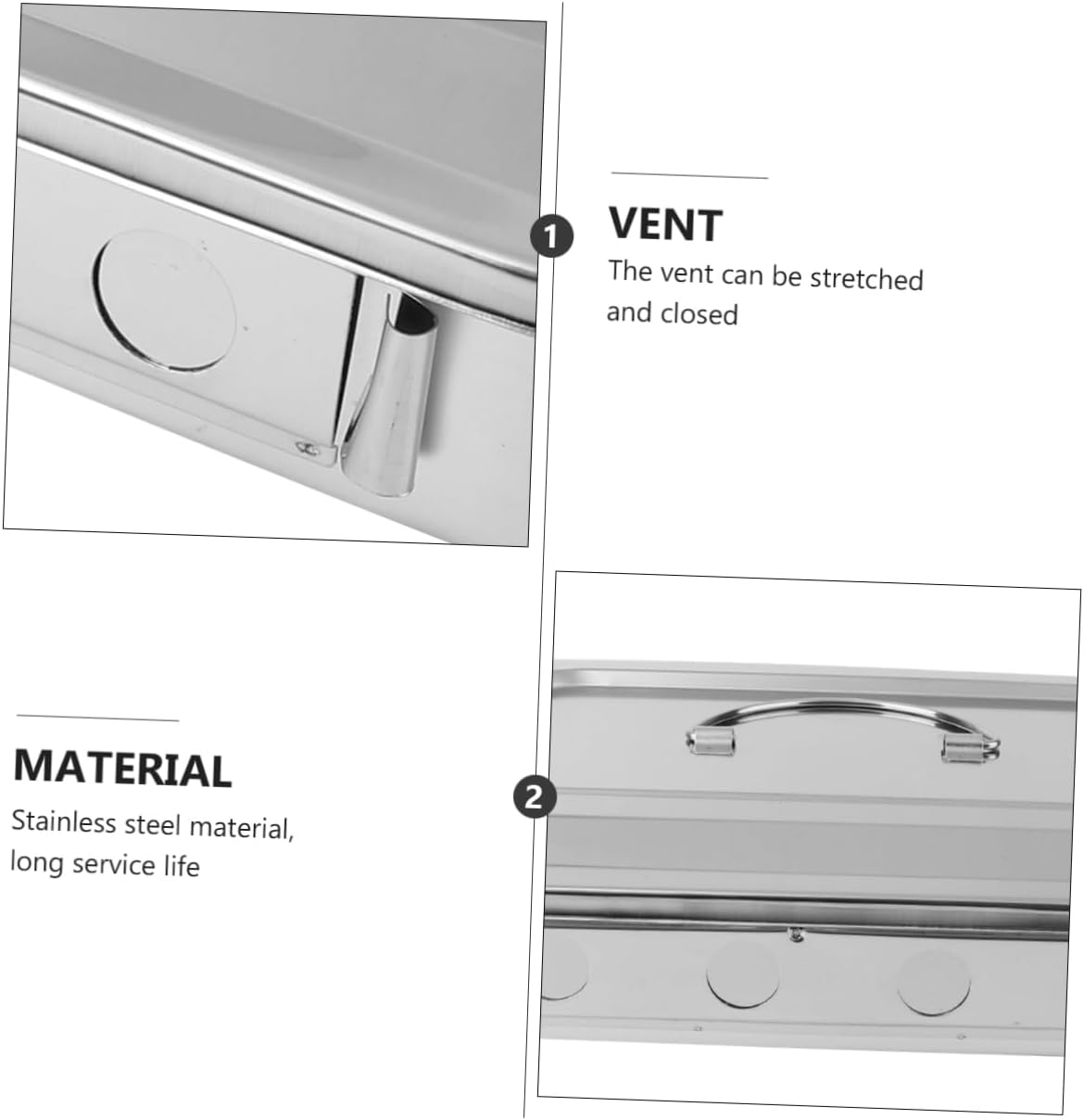 BIUDECO Stainless Steel Temperature Thermometer Disinfection Tray Soaking Box for Safe Sterilization and Convenient Use image number 5