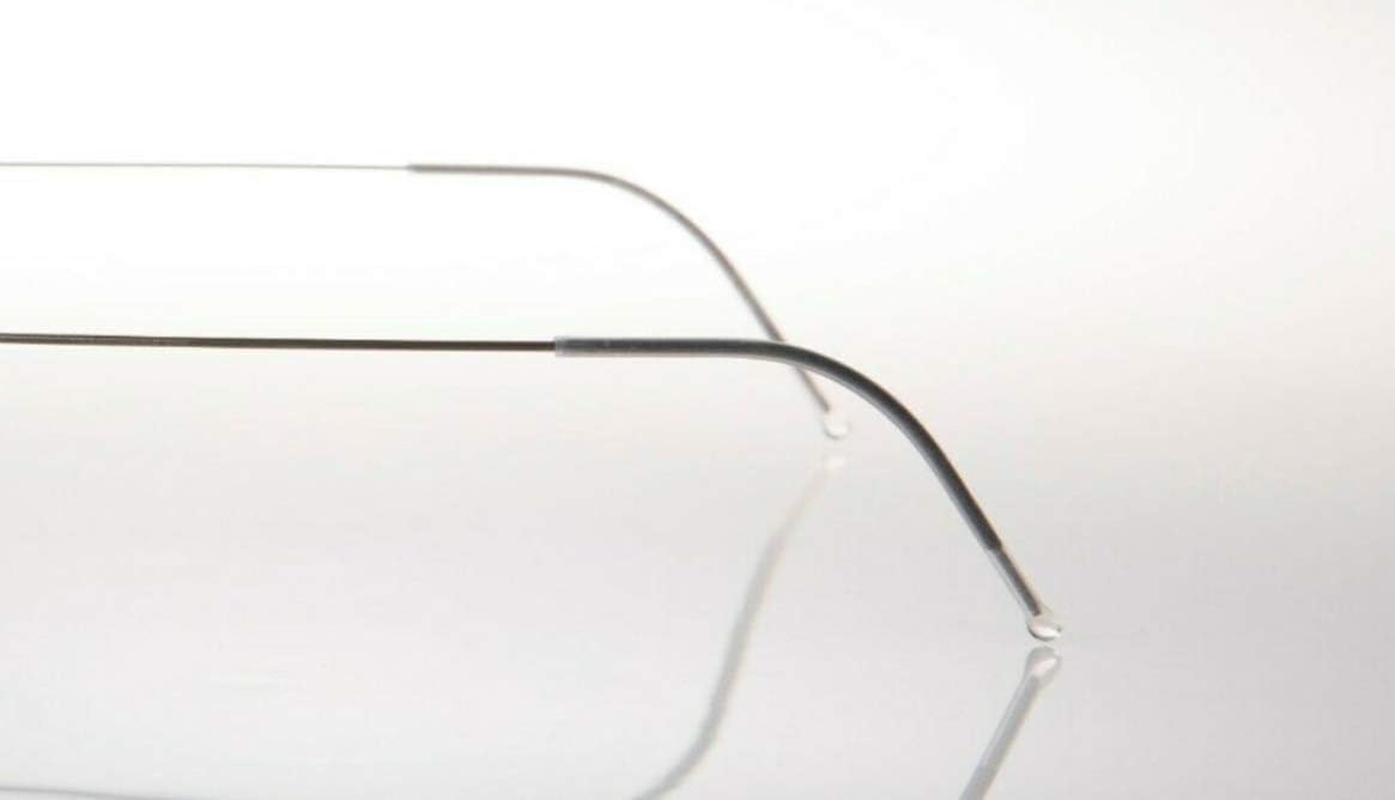 BEHLINE Silicone Replacement Temple Tips for Lindberg, Silhouette and Other Thin Wire Rimless Frames Temples with Cleaning Cloth (White) image number 3