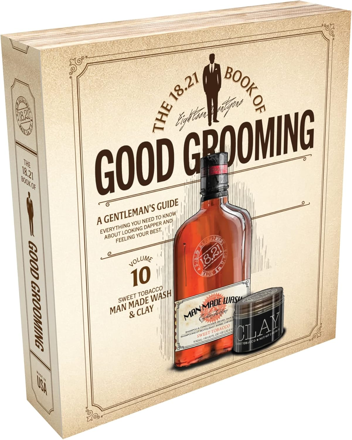 Book of Good Grooming Volume 9 Set - Spiced Vanilla by 18.21 Man Made for Men - 2 Pc 18Oz Man Made Wash 3-In-1 Shampoo, Conditioner and Body Wash, 3.4Oz Spirits Spritzer Body Spray image number 4