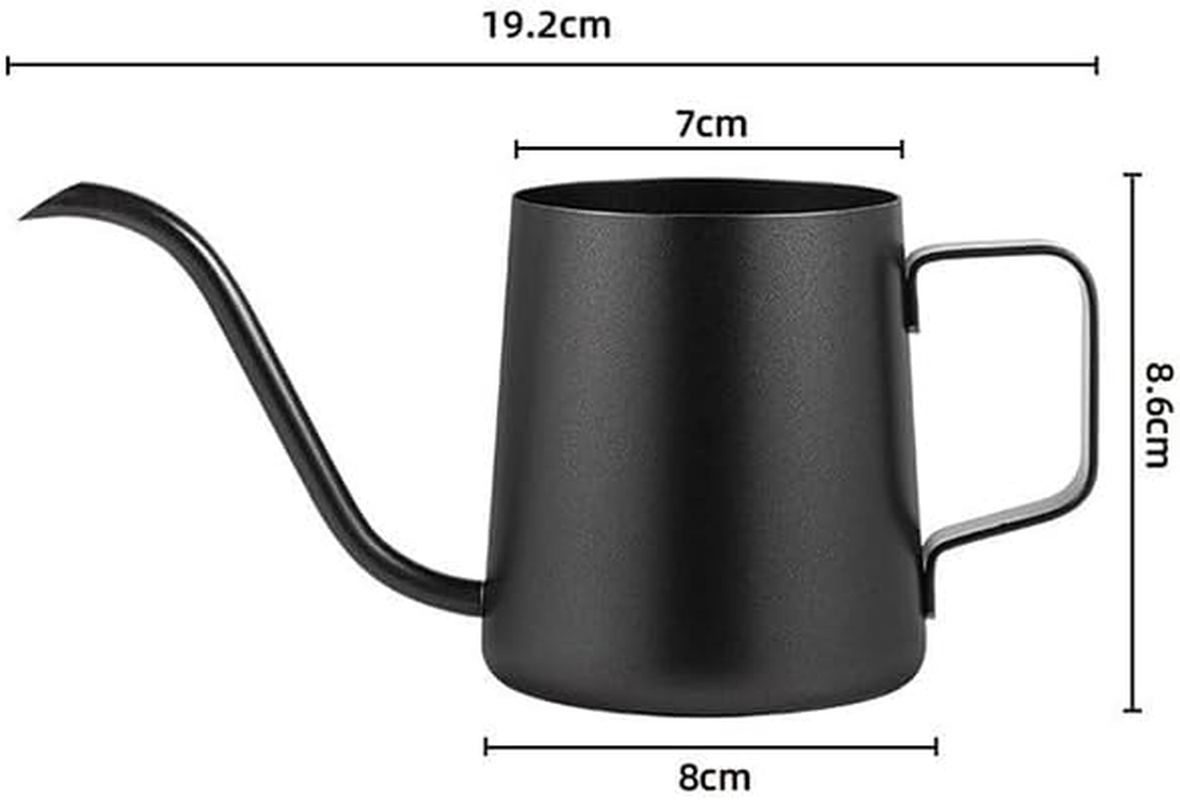 1PCS Watering Can Indoor Plants, Indoor Watering Can 350 Ml, Small Watering Can with Long Spout, Stainless Steel Plant Watering Can,Long Spout Small Water Can,Outdoor Garden Flowers Decorative image number 2