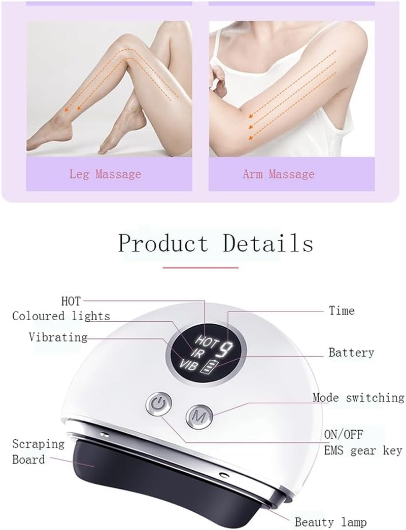 Peakloong Electric Scraping Board Red Bian Stone Hot Compress Lifting Relaxation Guasha Massage White image number 2