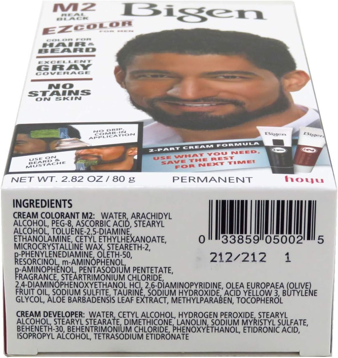 Bigen Ez Color for Men M2 Real Black Kit (3 Pack) image number 1