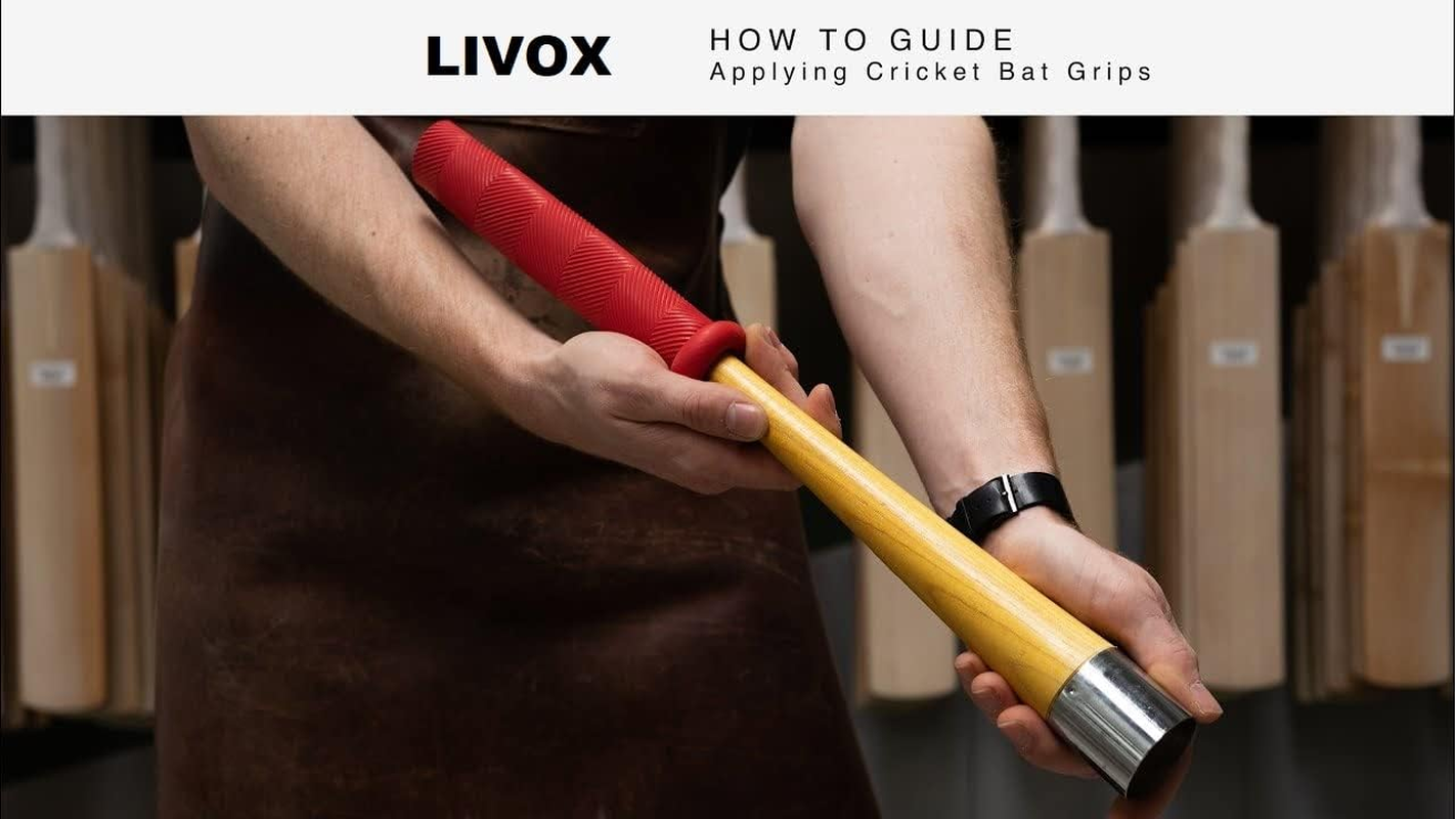LIVOX Rubber Bat Grip Cone Ultra Tacky Shock Absorption Bat Gripper Cone Cricket Accessories for Boys Cricket Bat Handle, 1 Wooden Cone image number 3