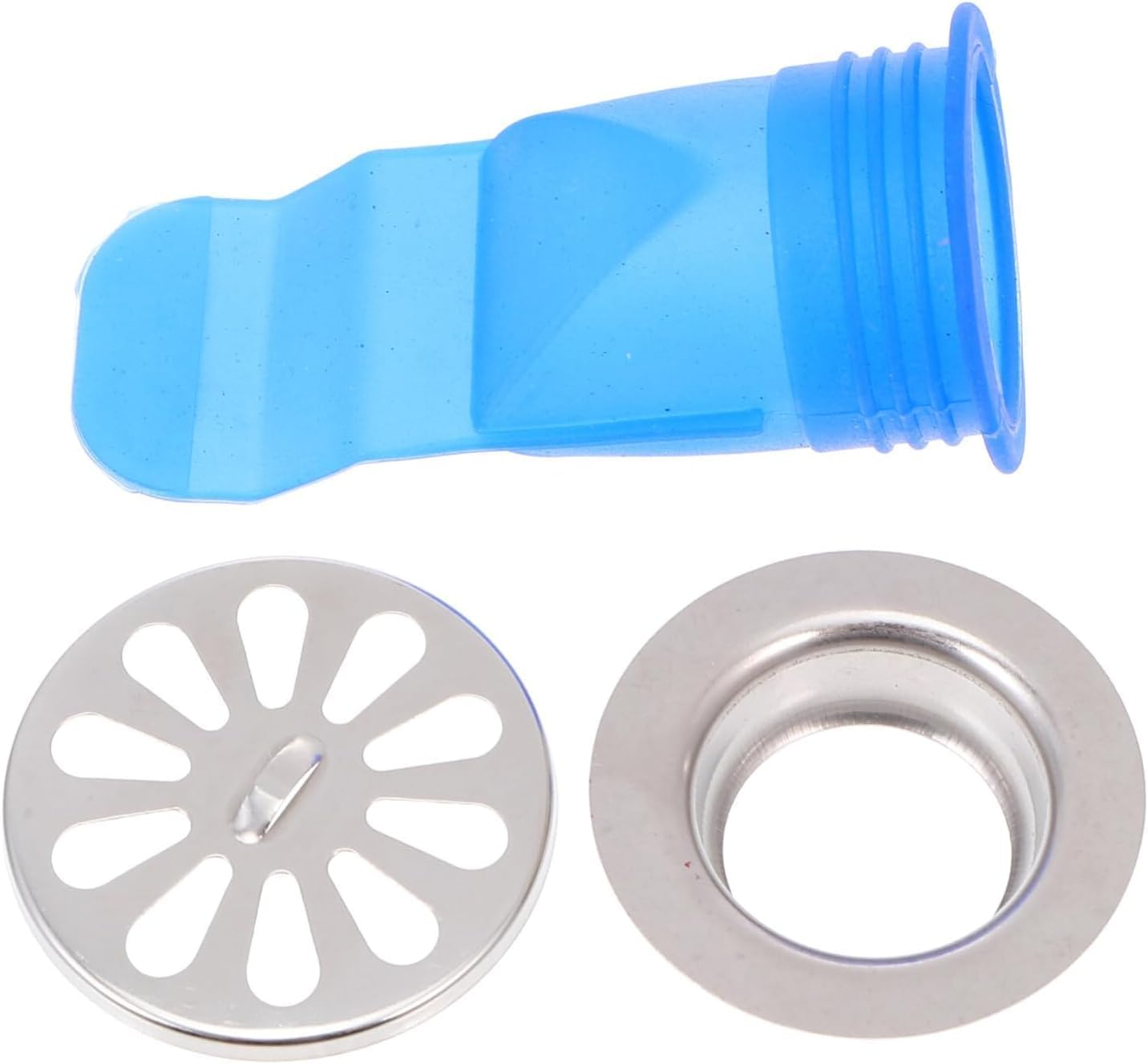 Stainless Steel Floor Drain Odor Proof Core, Drain Backflow Preventer, One Way Drain Valve Sewer Core for Toilet Bathroom Kitchen Tubes Stainless Steel Sink Showerhead Filter (Blue, One Size) image number 1