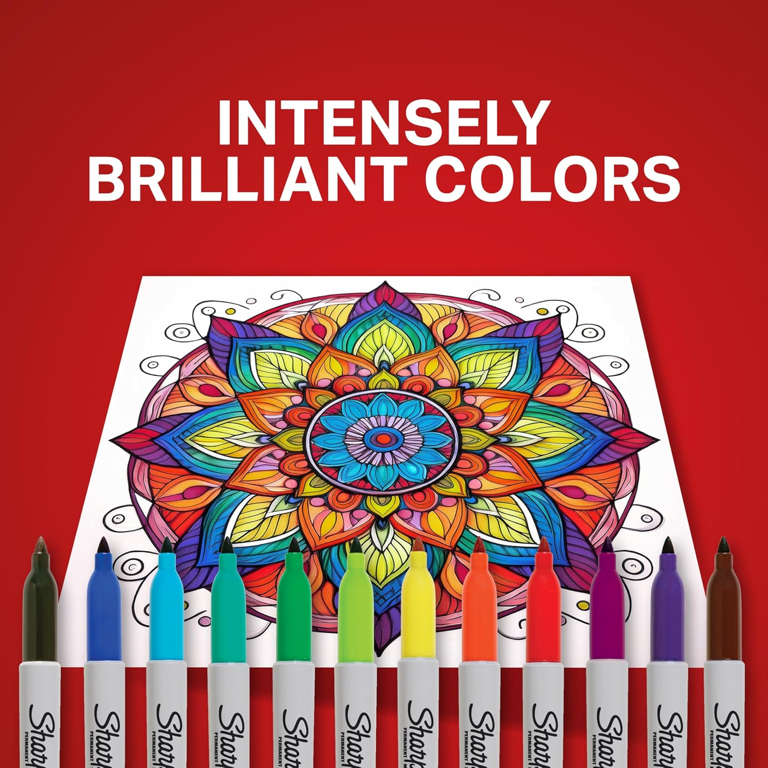 SHARPIE 30217PP Permanent Markers, Fine Point, Assorted Colours, 8 Count image number 3