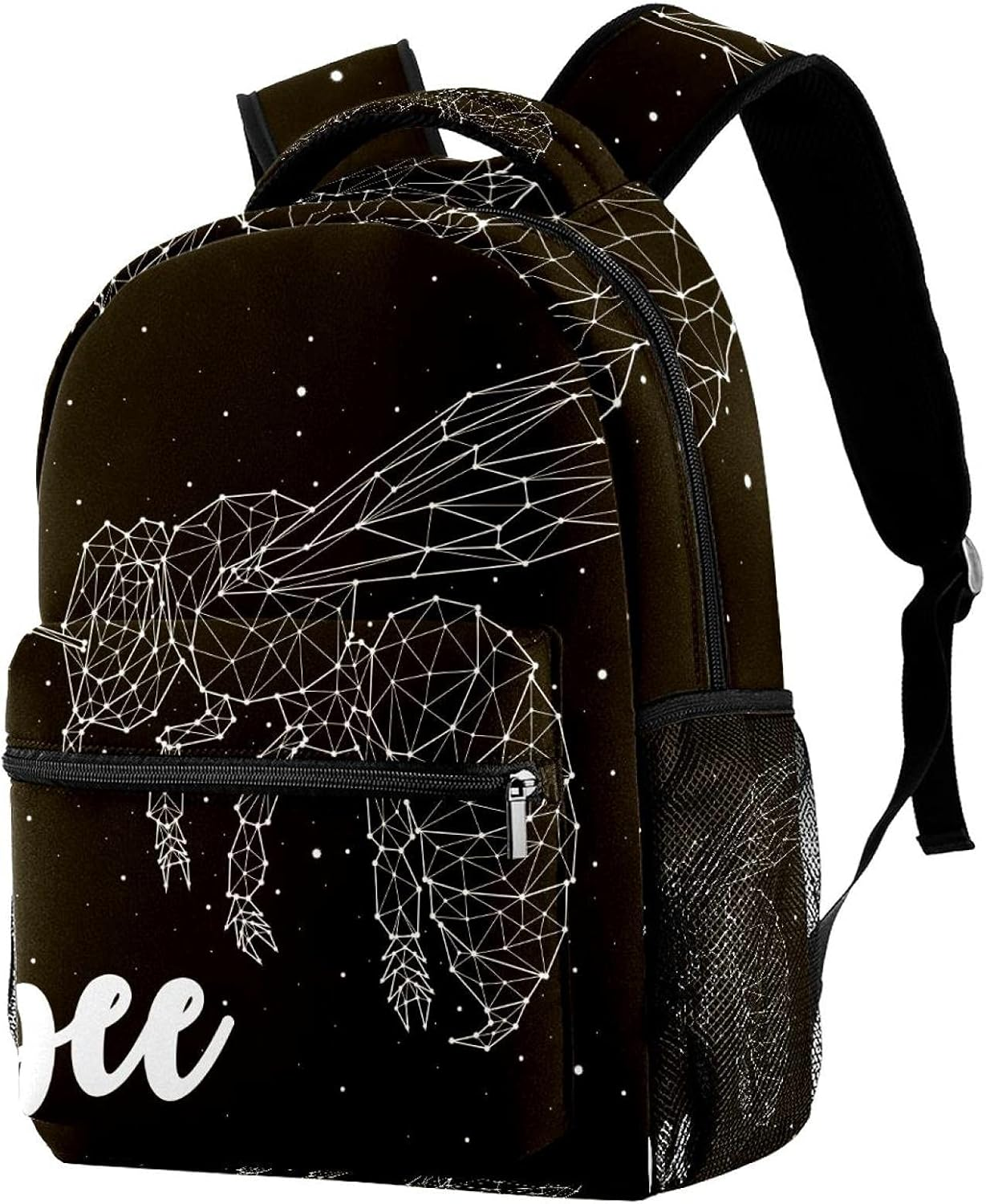 Bee Constellation Backpack Students Shoulder Bags Travel Bag College School Tote Backpacks image number 1