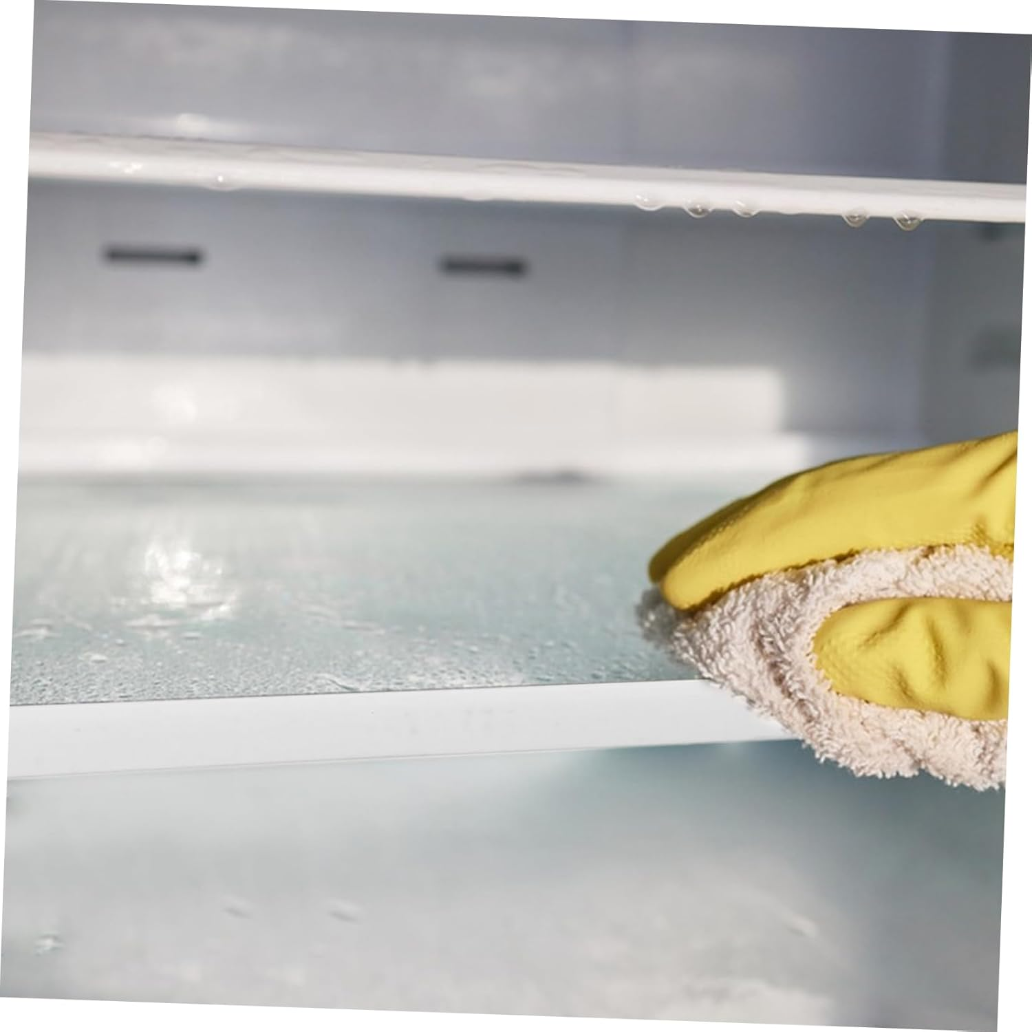 TEHAUX Tempered Glass Fridge Shelf Replacement Board 300X300Mm Refrigerator Glass Insert Tray for Freezer Storage Organizer Refrigerator Accessory image number 2