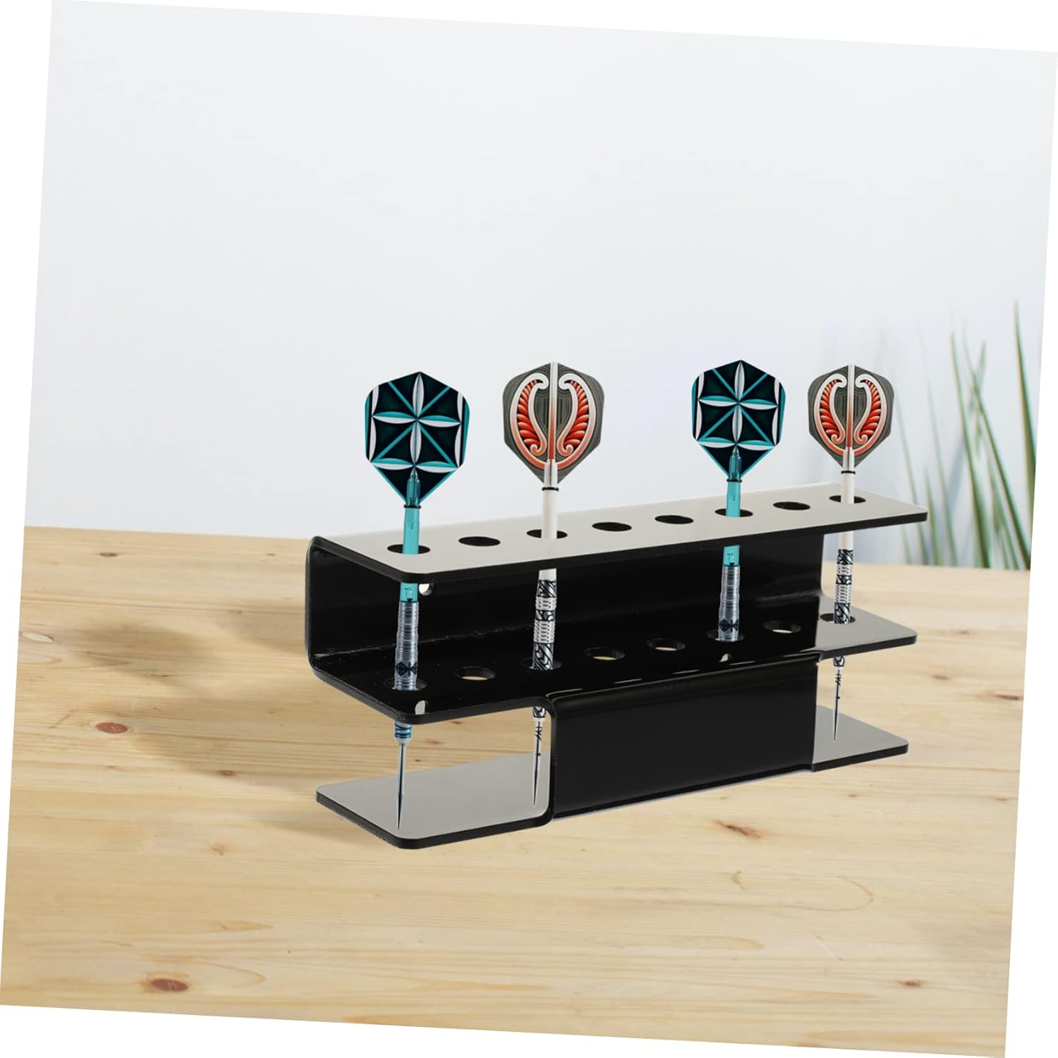 1 Set Darts Wall Mount Portable Dart Board Wall Hangers Dart Supply Dart Storage Board Wall Mount Dart Holder Darts Rack Storage Rack White Outdoor Fitness Acrylic image number 5