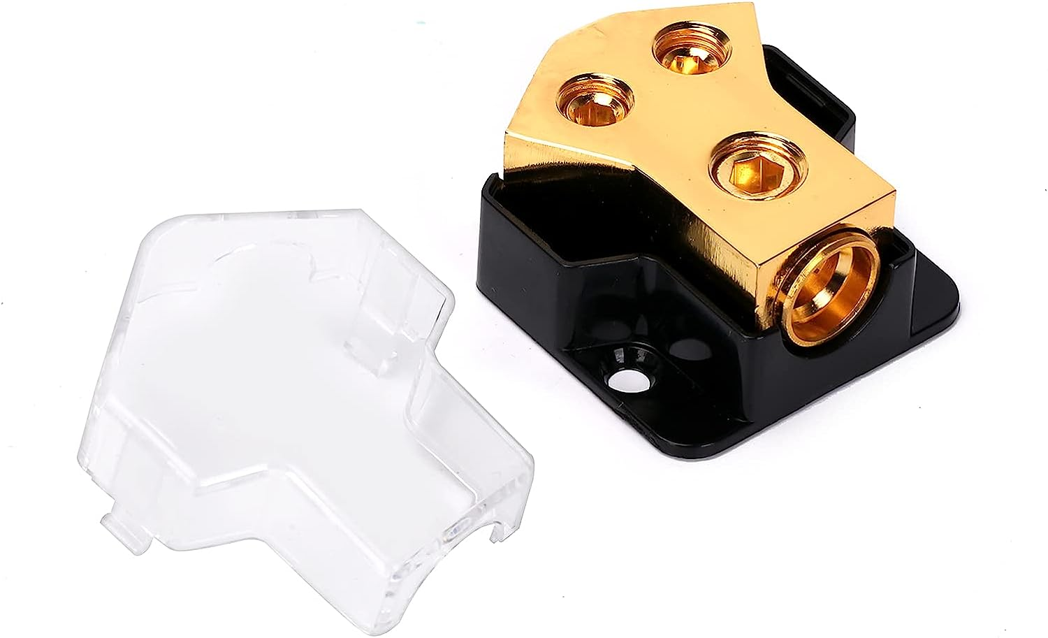 Amp Power Distribution Block 2 Gauge in 4 Gauge Out for Car Audio Splitter Ground Distribution Connecting Block image number 4