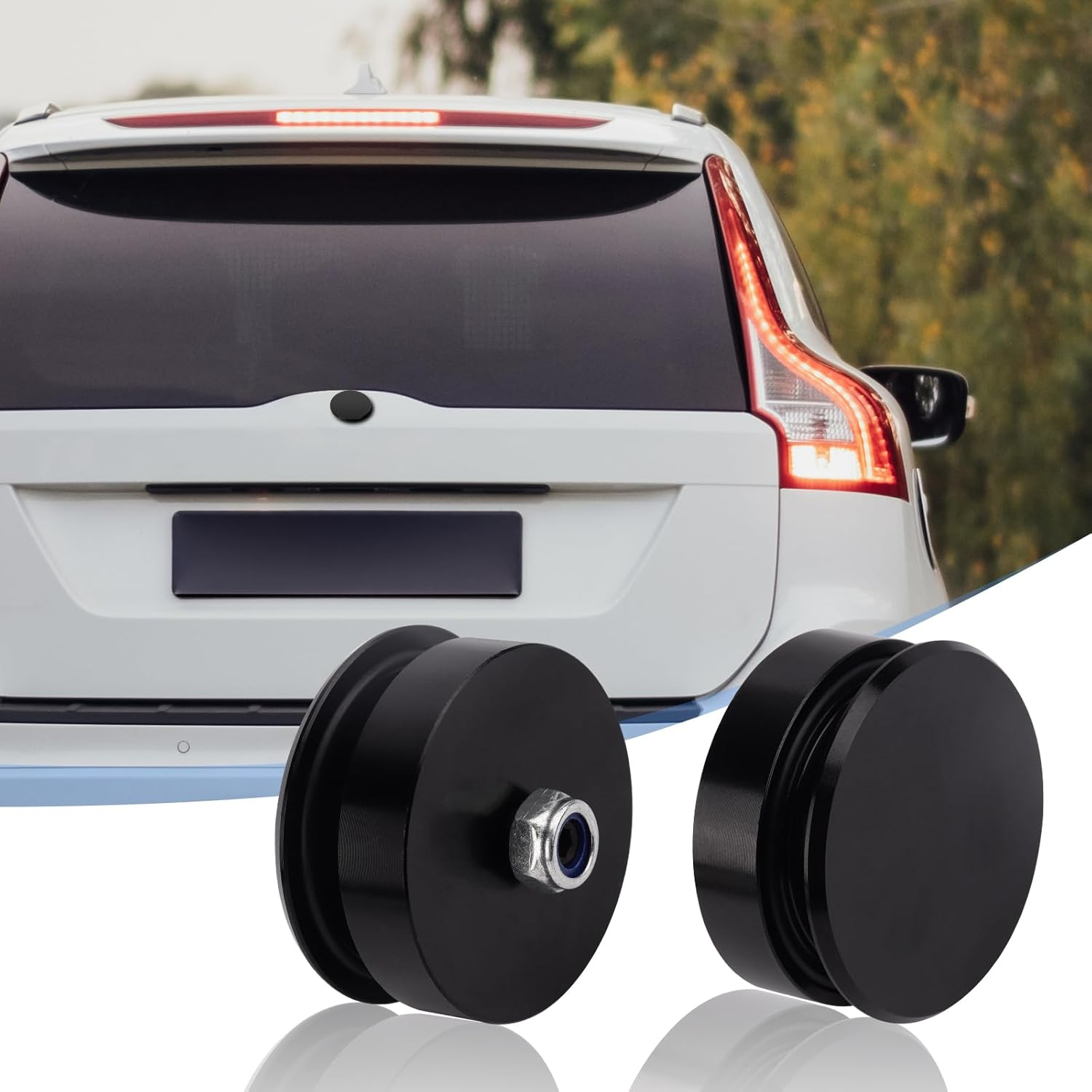 Rear Wiper Delete Plug Kit, Windshield Wiper Plug Rear Window Wiper Cap Wiper Plug Cover Compatible with Honda, Mazda, BMW image number 3