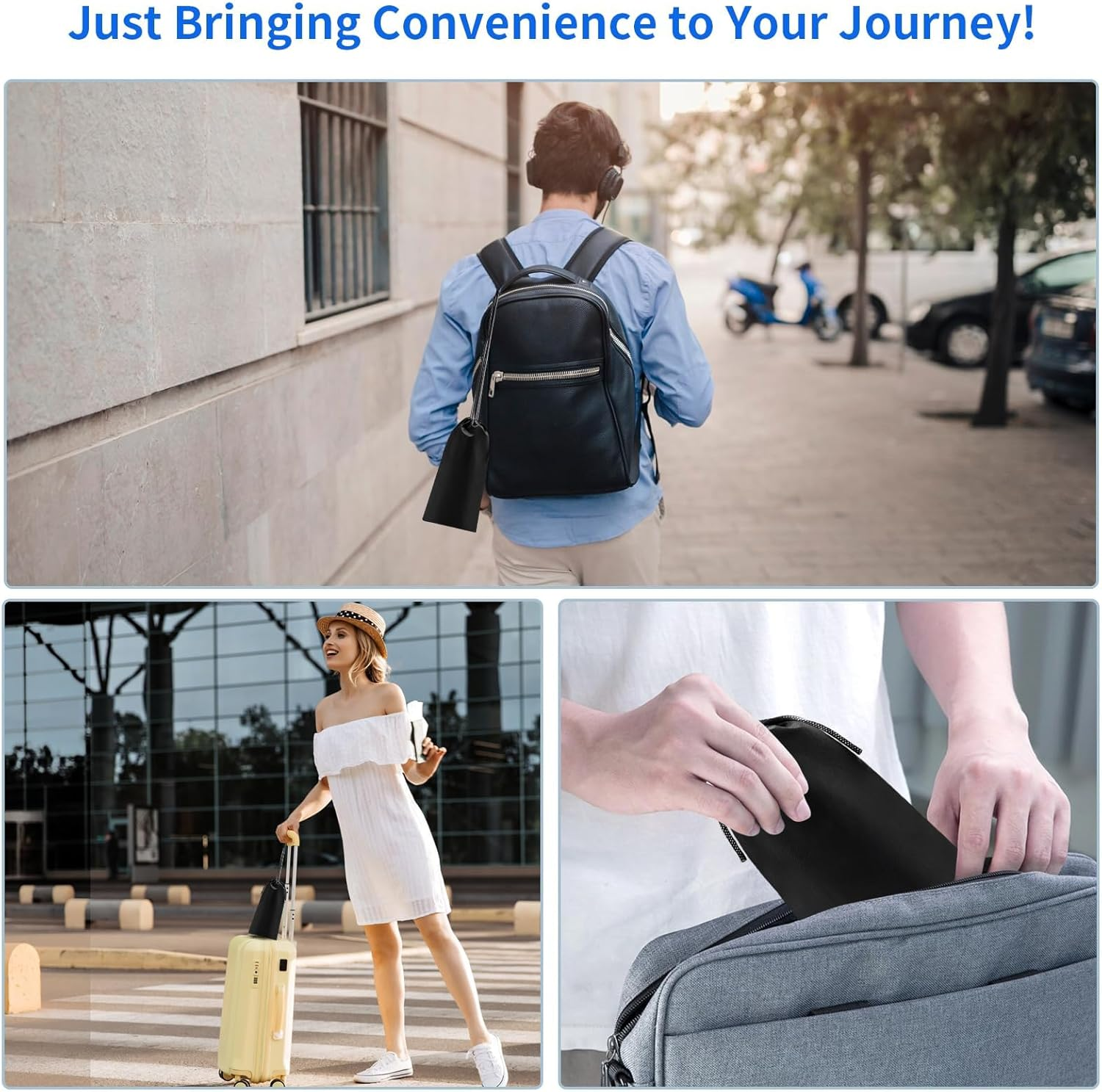 Airplane Foot Hammock (Memory Foam) - Perfect Airplane Footrest to Relax Your Feet | Foot Hammock for Travel & Desk Use, Travel Essentials with Eye Mask and Earplugs image number 6