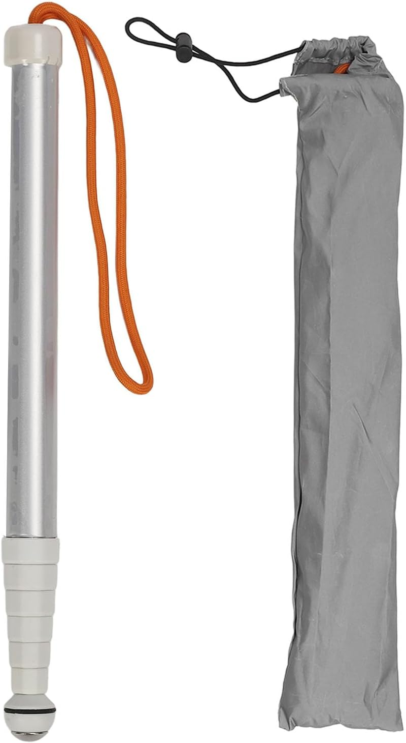 Blind Cane Stick, Telescopic Blind Cane, Blind Cane Mobility Stick, Reflective Red and White Cane for Visually Impaired Men and Women image number 2