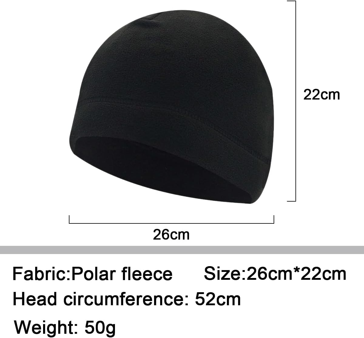 Cuffed Beanie Cap Autumn and Winter Style Polar Fleece Fabric Cold-And Elastic Watch Hat for Men and Women Sleep Caps