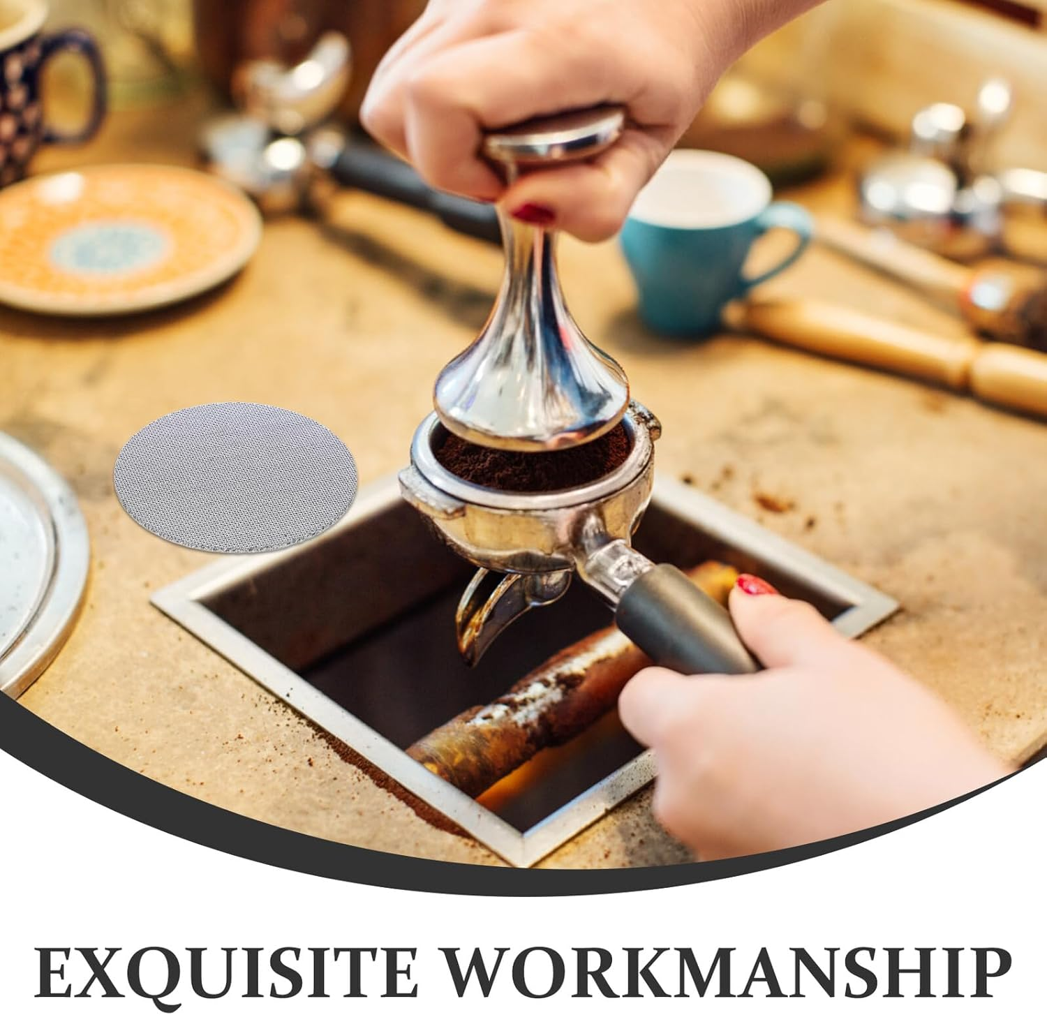 LIFKOME 4Pcs 51Mm Espresso Puck Screen Stainless Steel Coffee Filter Mesh 1.7Mm Thickness Reusable Portafilter Filter Basket for Espresso Machine Accessories