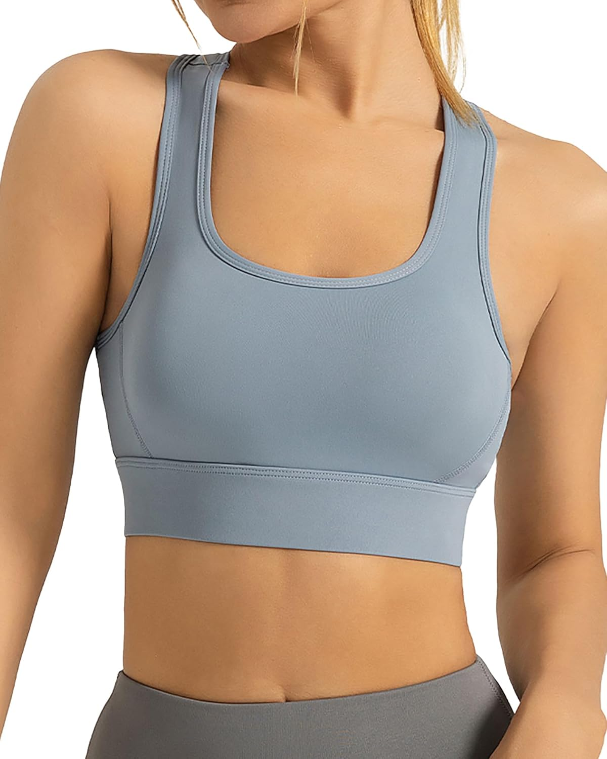 Bsubseach Sports Bras for Women High Impact Y Back Padded Workout Bras Fitness Top