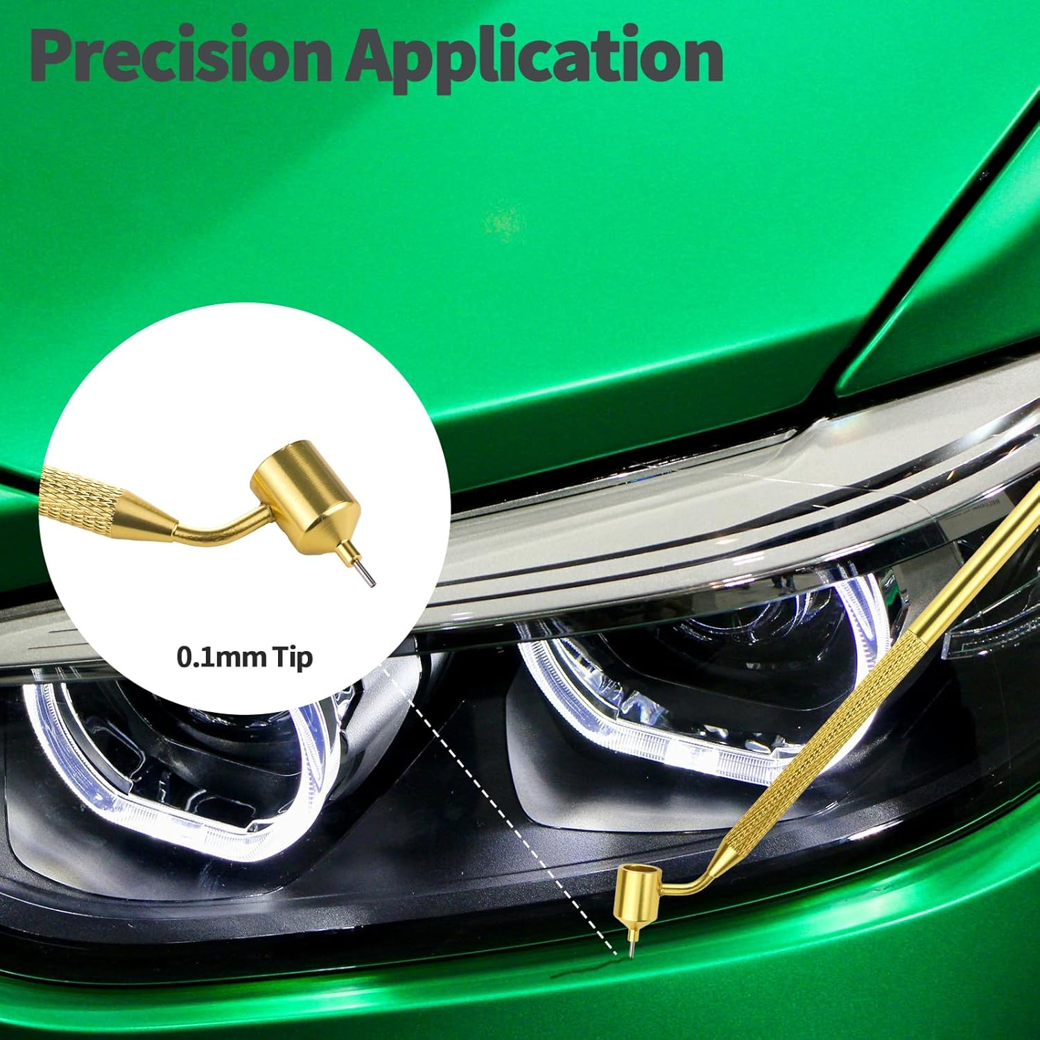 Detailing Fine Line Fluid Writer Paint Applicator Pen, 100 Pack 0.5 Mm Touch up Paint Brushes, Paint Applicator with Heat Accumulator for Car Repair Chips Car Scratches image number 6