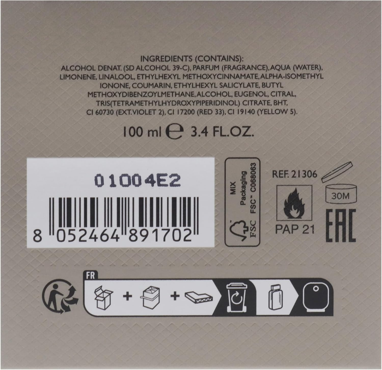 Bright Leather by Salvatore Ferragamo for Men - 3.4 Oz EDT Spray image number 1