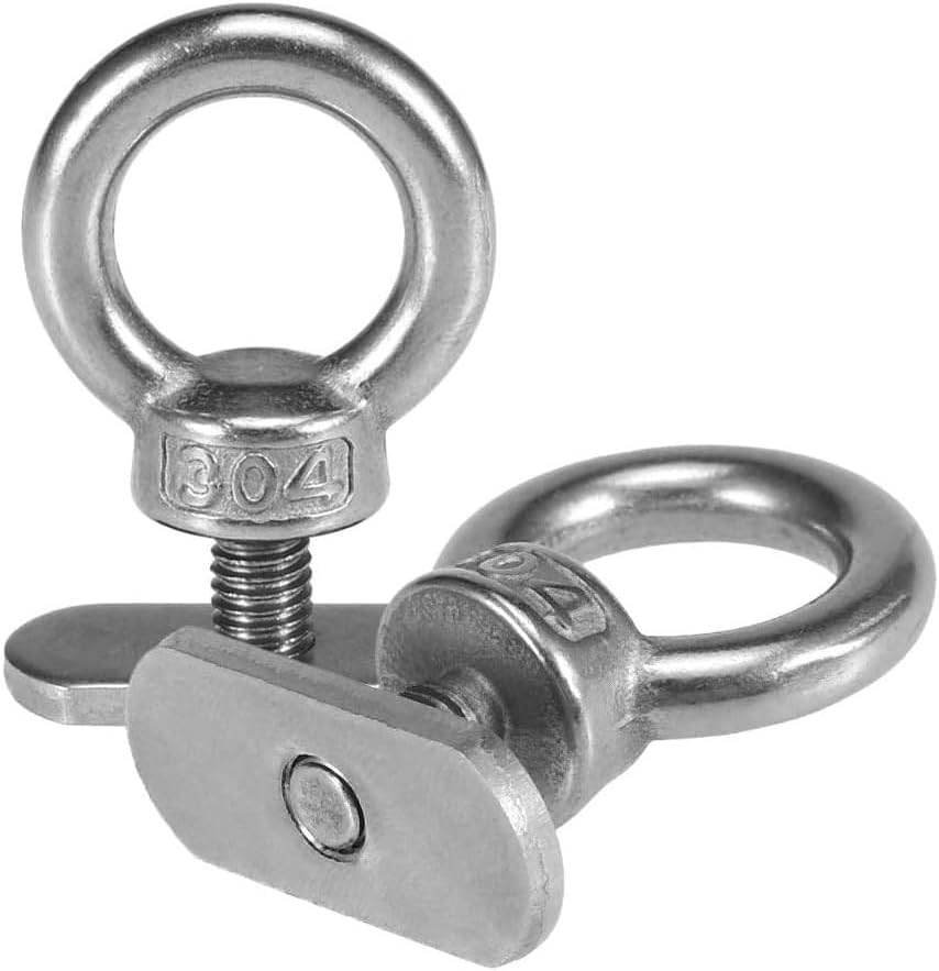 Limcryspp 4 Eye Bolt Tie down Roof Rack Fix the 4WD Awningcompatible with Multiple Racks image number 4