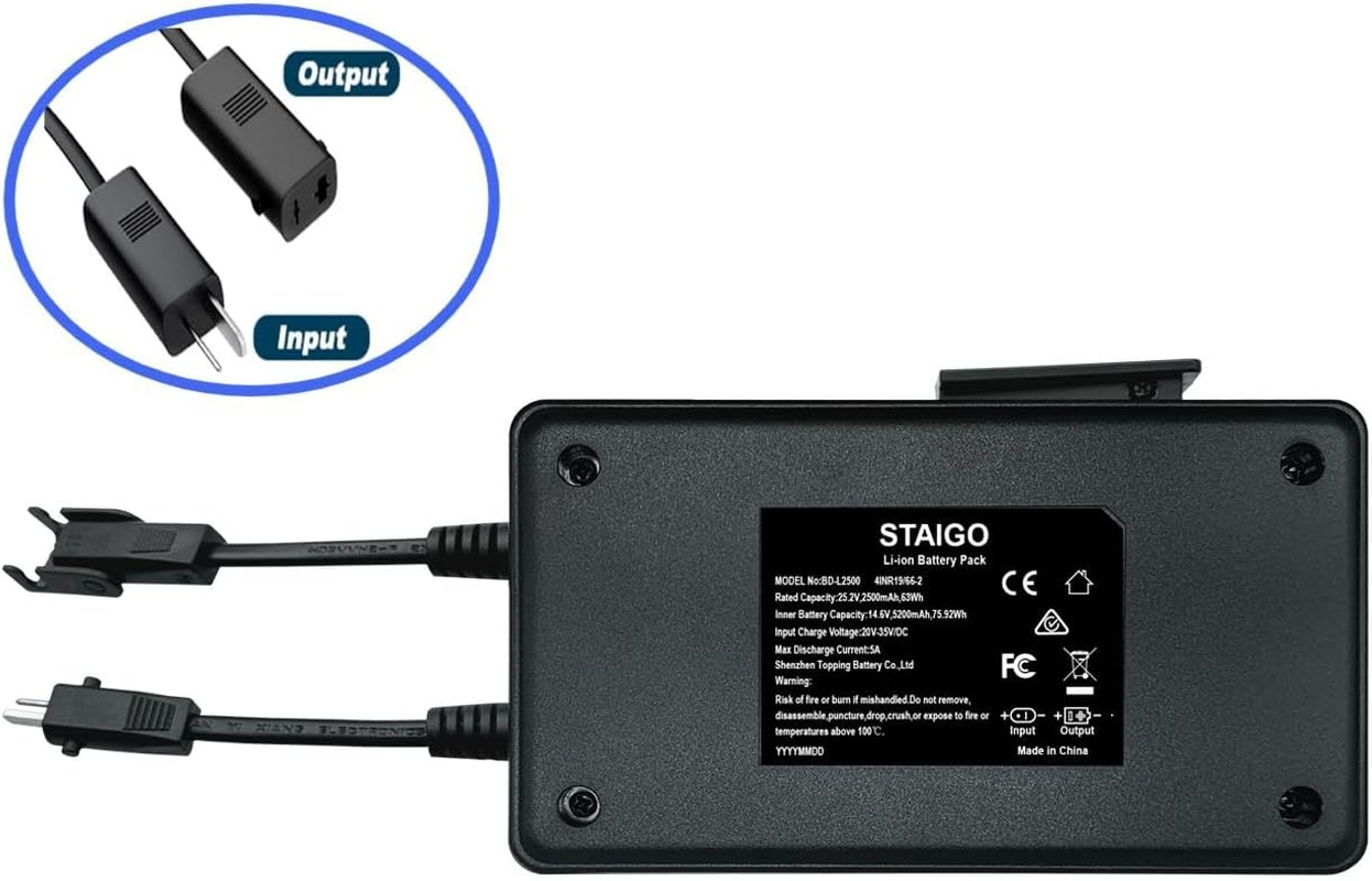 STAIGO Battery Pack for Power Recliner,Reclining Sofa,Liftchair (With LCD Display),Fitsokin,Limoss,Lazboy,Ashley,Nick Scali,Berkline Med-[25.2V 2500Mah] image number 6