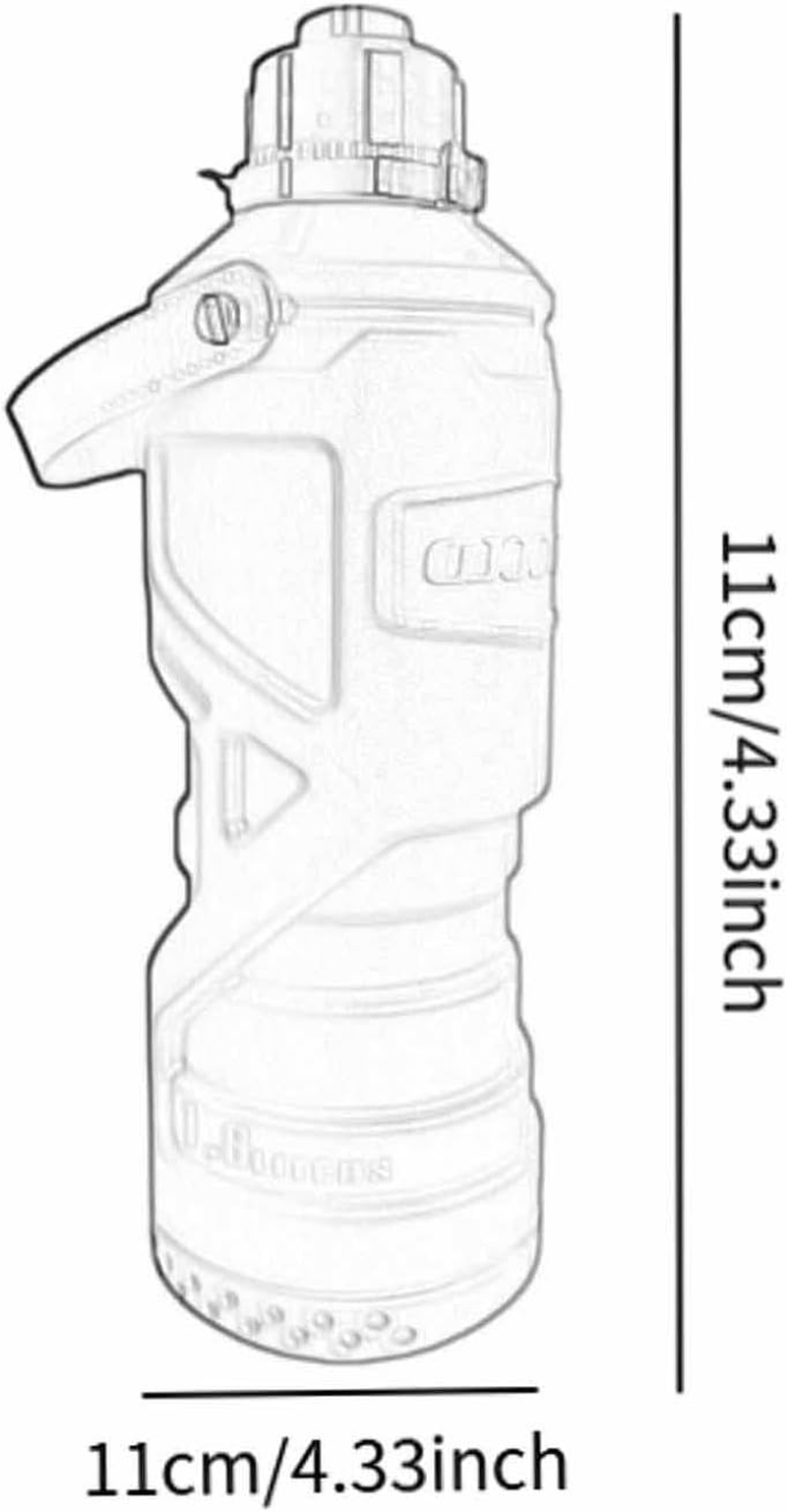 Generic 1.8L Motorcycle Fuel Tank, Container for Cup Holder Use, Cylindrical Design, Light Gray image number 5