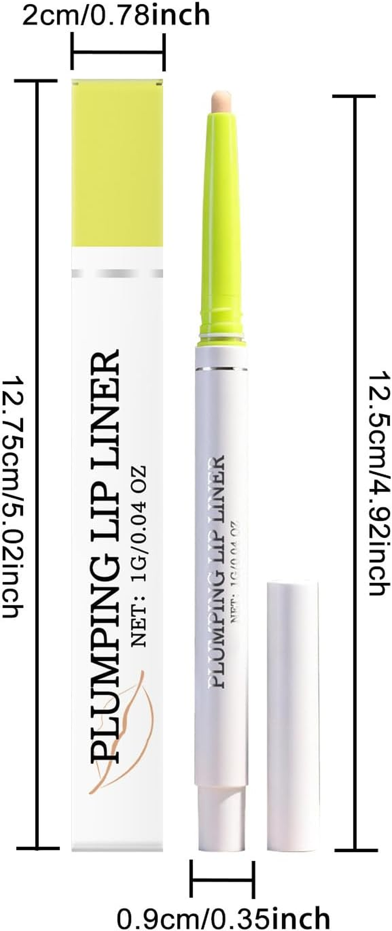 Invisible Extreme Plumping Lip Liner to Prevent Lipstick Feathering, Long-Lasting, Waterproof for Fuller Natural Lips, Looking, Hydrating & Smudge-Proof image number 2
